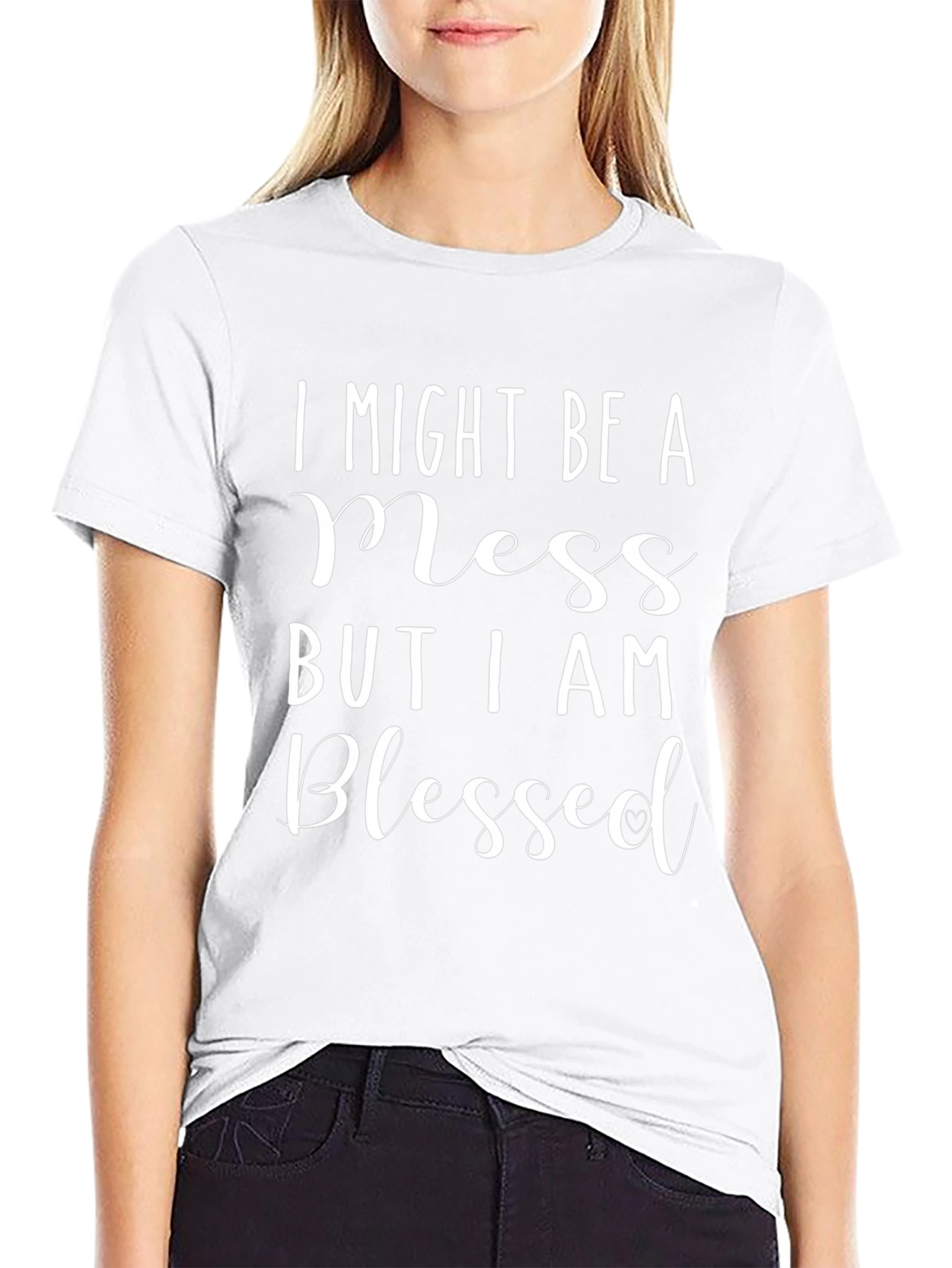 Blessed Mess Graphic Tee - Unisex Black T-Shirt