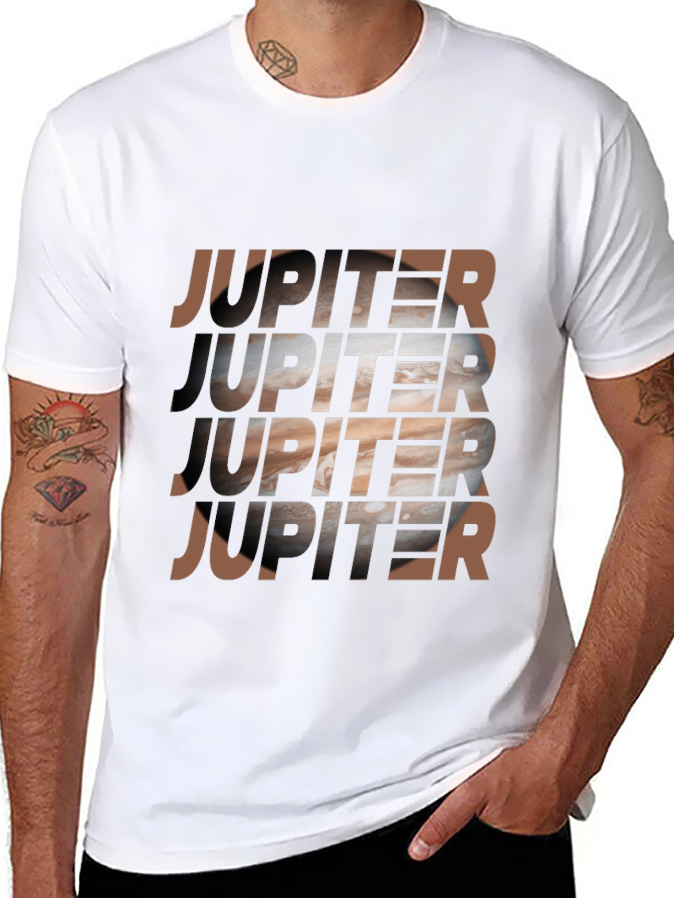 Jupiter Graphic T-Shirt - Mens Space Design Tee