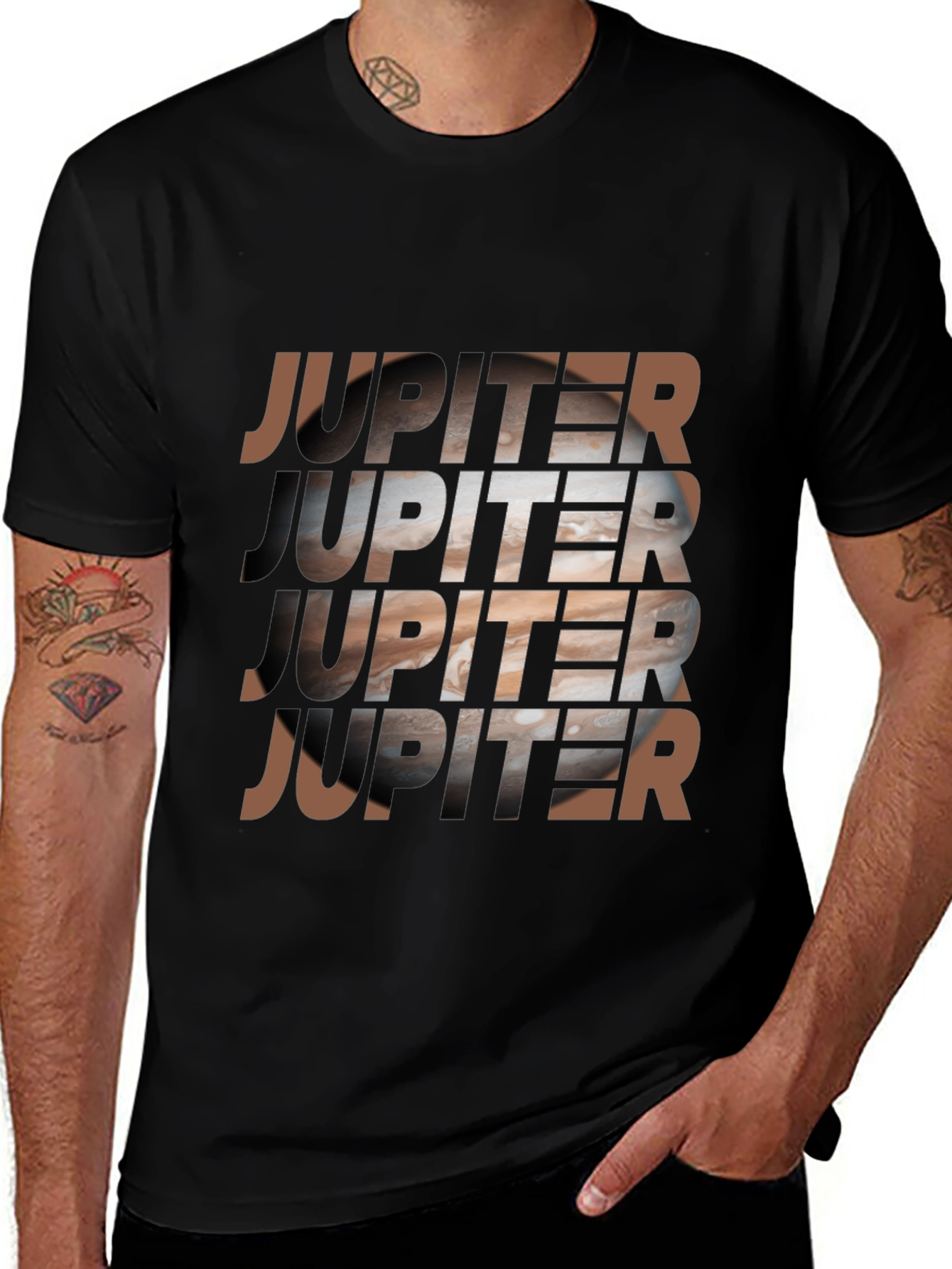 Jupiter Graphic T-Shirt - Mens Space Design Tee