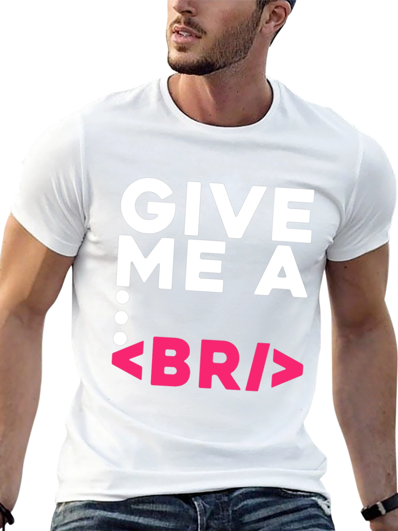 Give Me a BR Break Funny Programmer Black T-Shirt