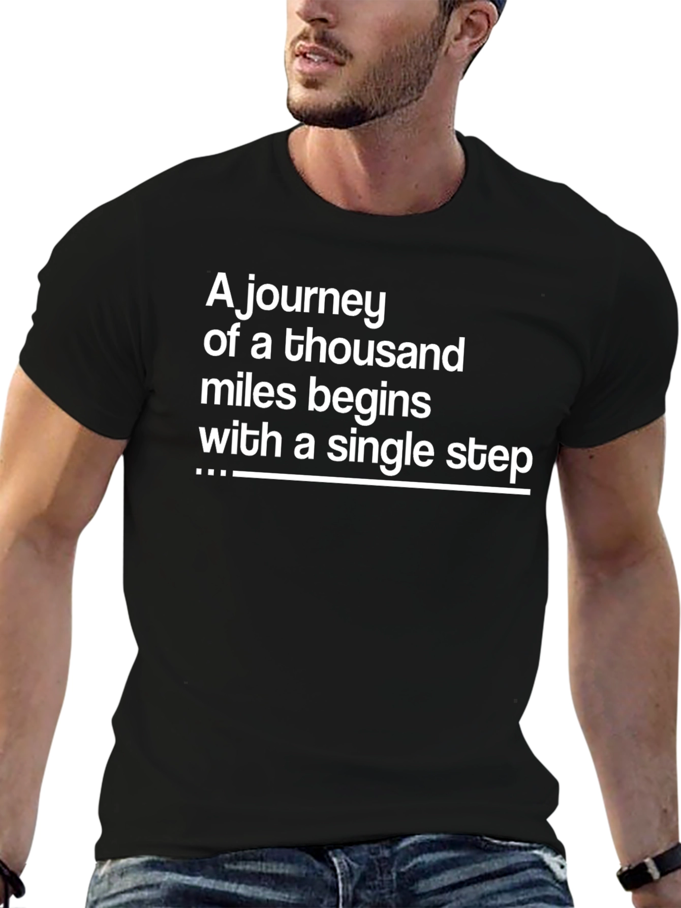 Inspirational Journey T-Shirt - Single Step Quote