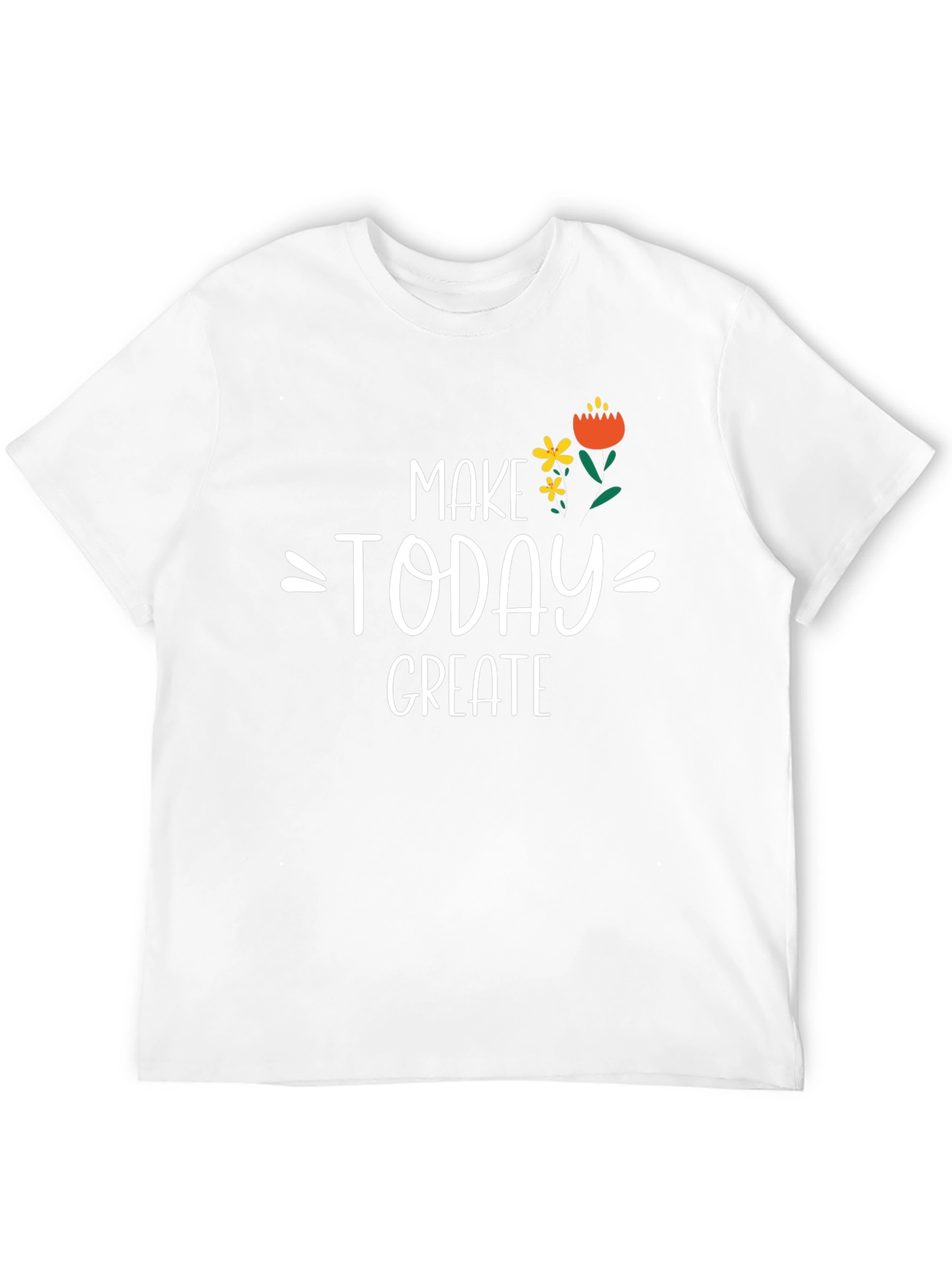 Make Today Great Graphic Tee - Black Cotton Shirt