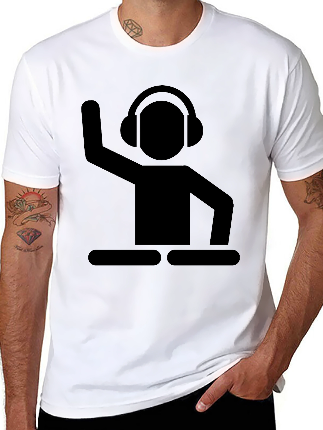 DJ Graphic Black T-Shirt