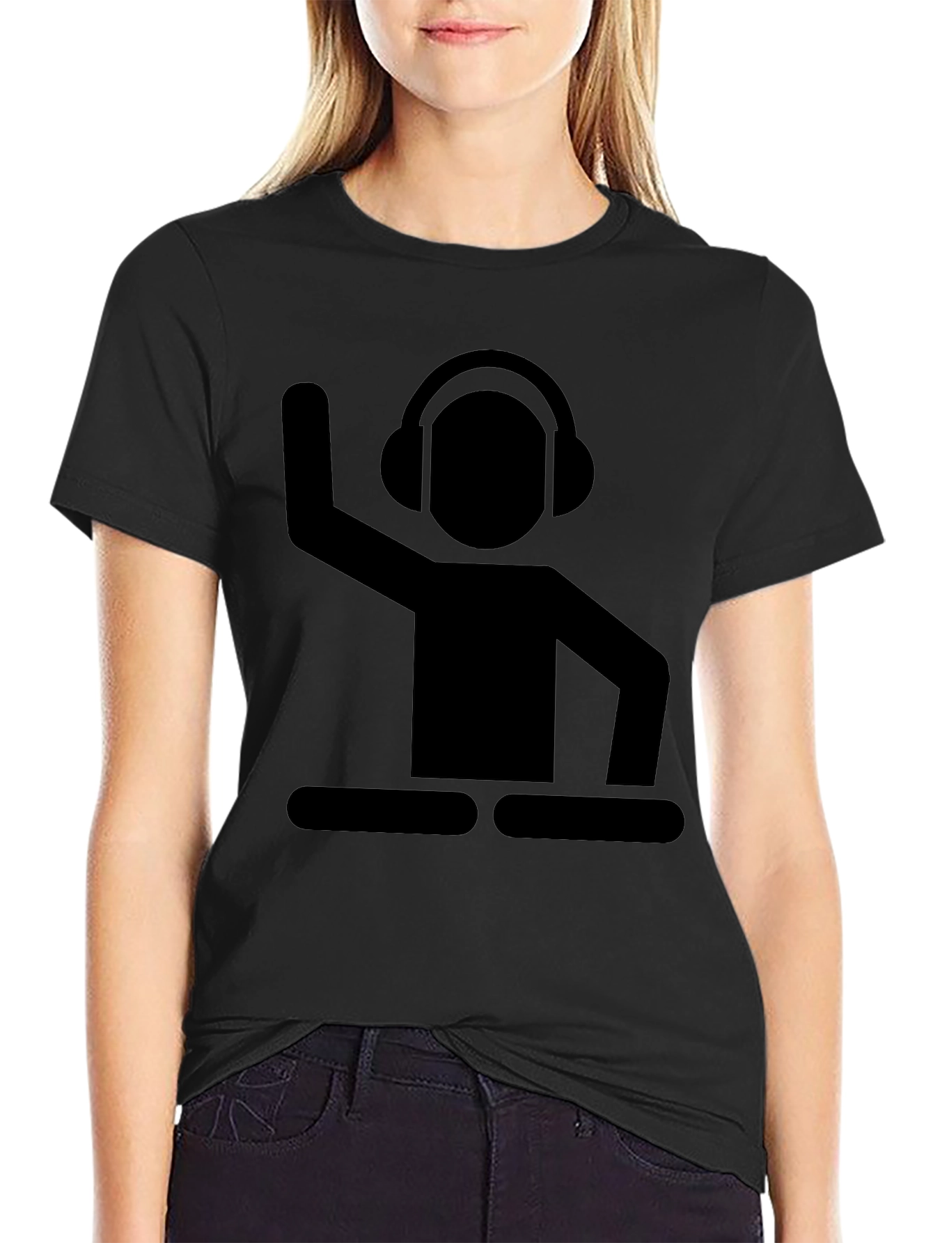 DJ Graphic Black T-Shirt