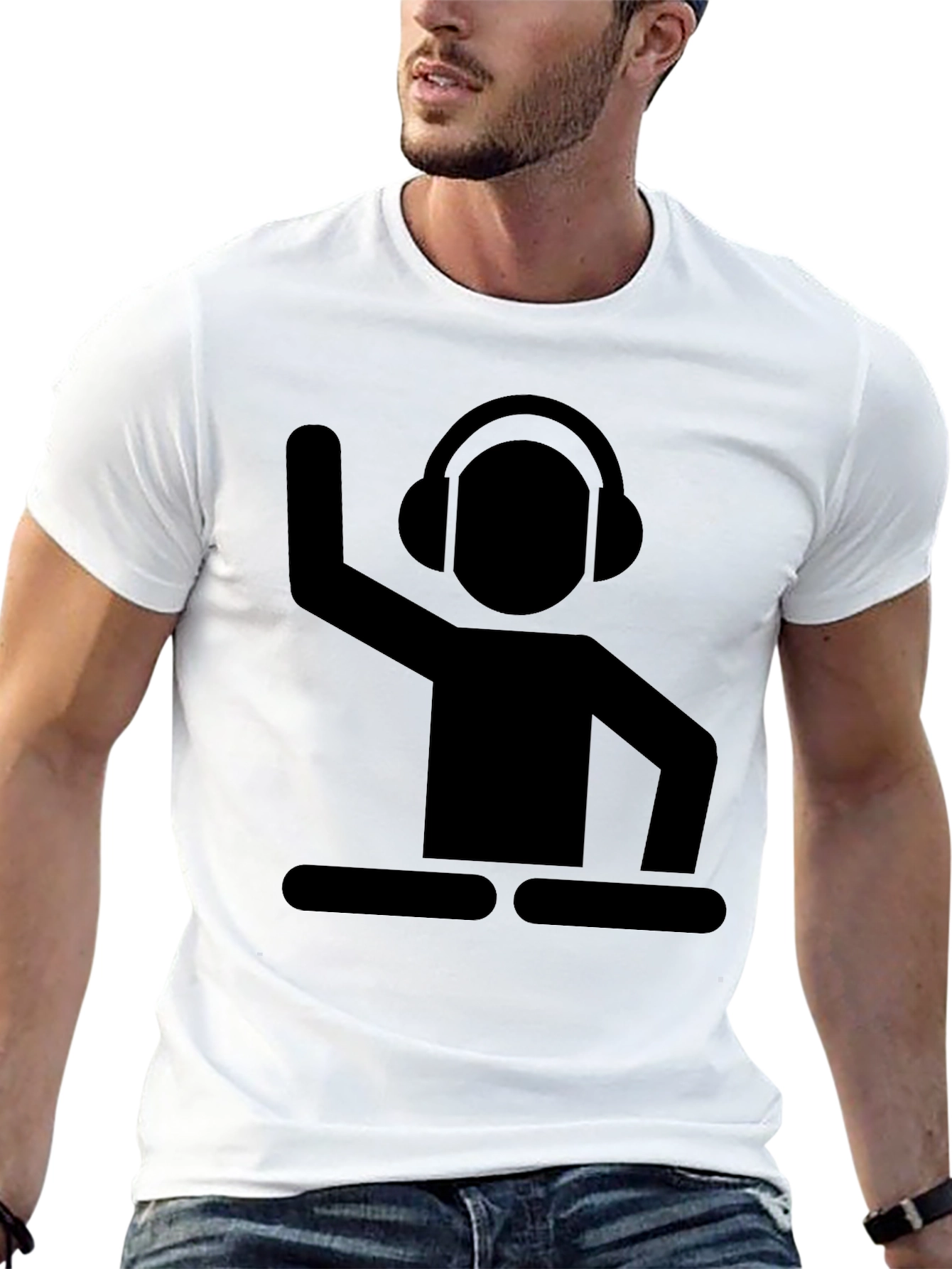 DJ Graphic Black T-Shirt
