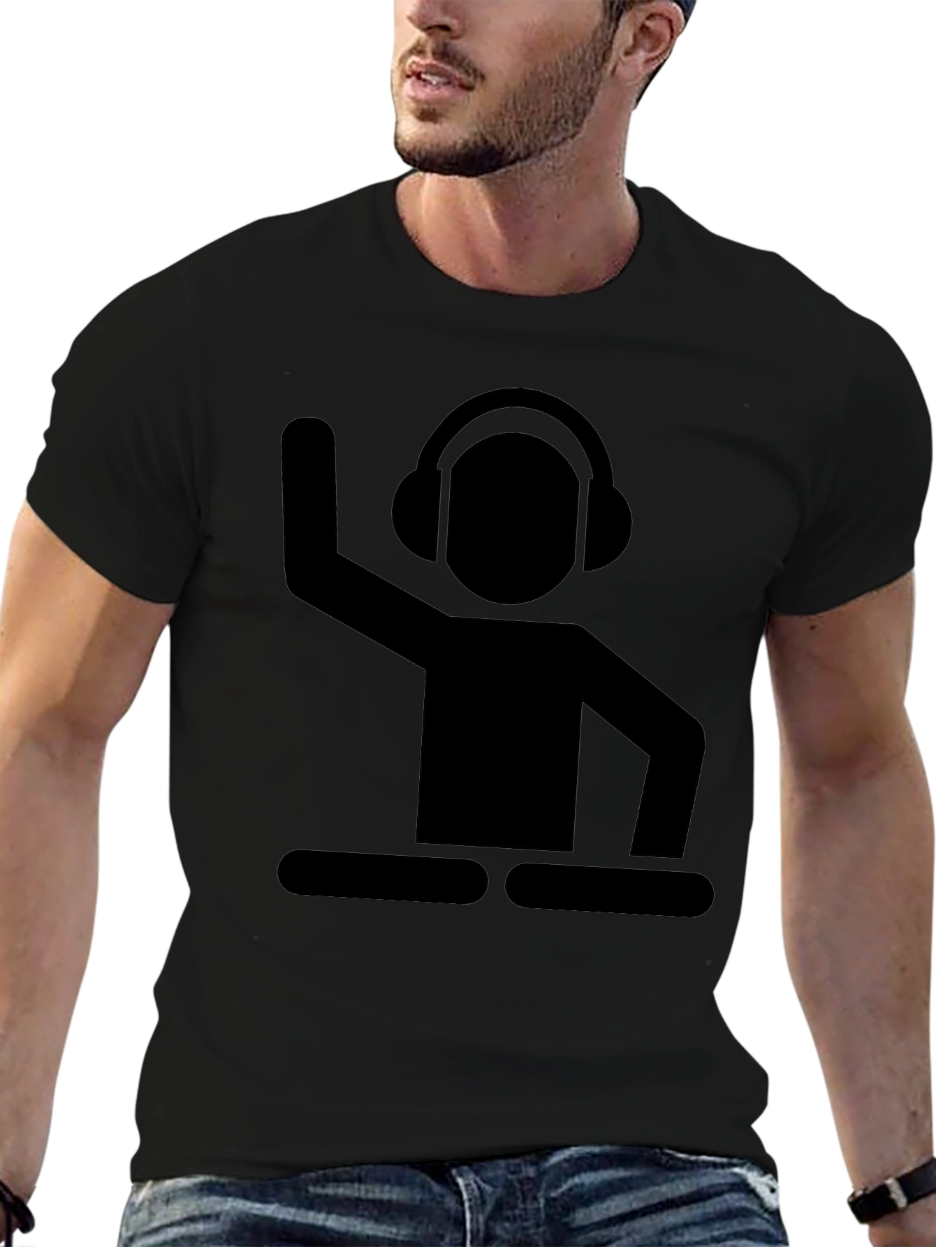 DJ Graphic Black T-Shirt