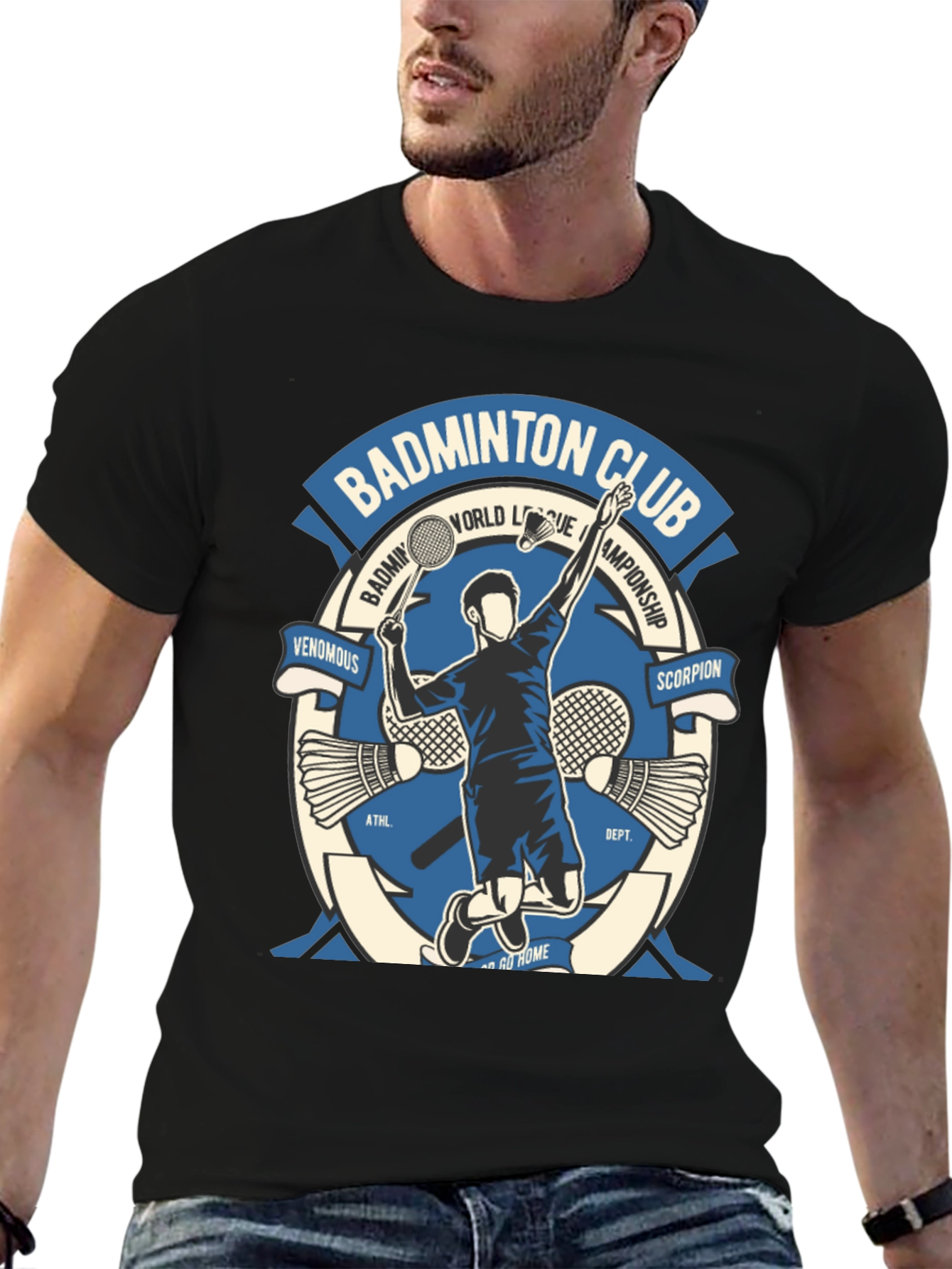 Badminton Club Graphic Tee