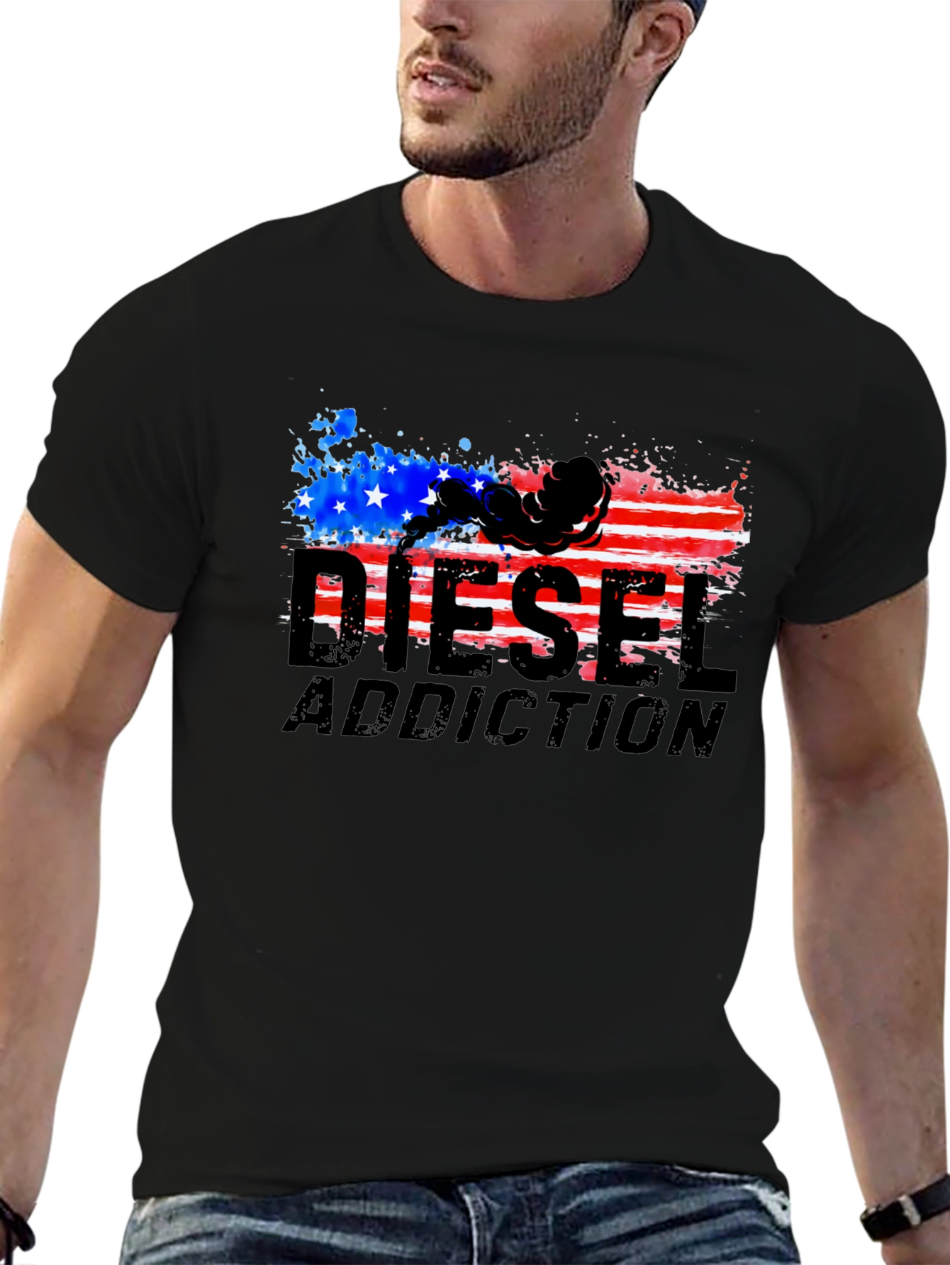 Diesel Addiction Patriotic Graphic T-Shirt