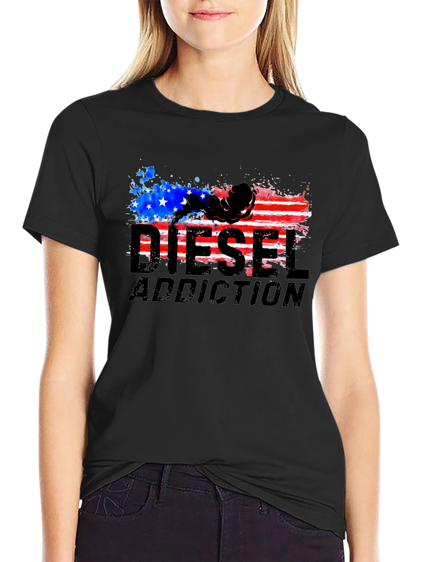 Diesel Addiction Patriotic Graphic T-Shirt