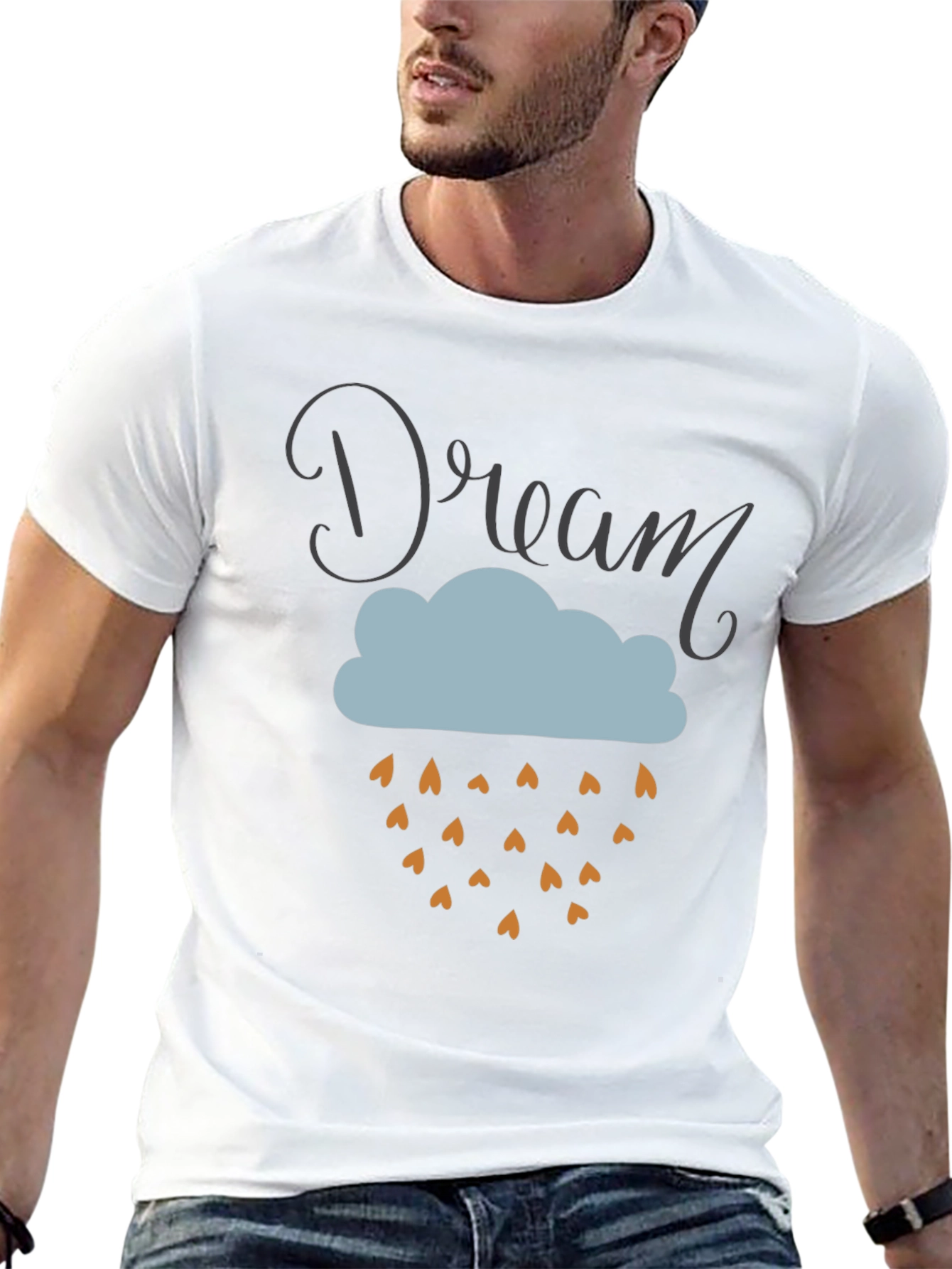 Dream Cloud Graphic Tee - Soft Cotton Blend T-Shirt