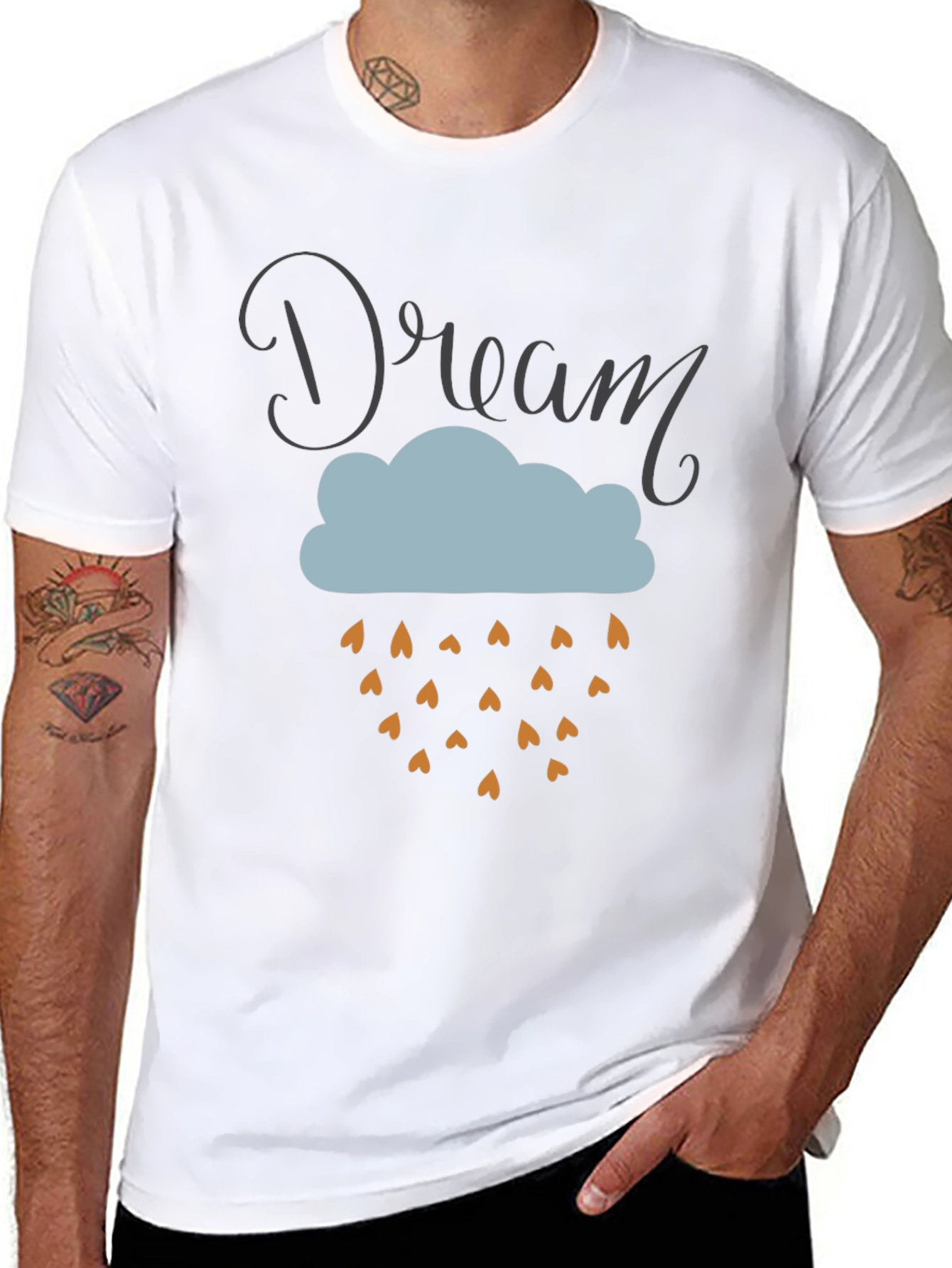 Dream Cloud Graphic Tee - Soft Cotton Blend T-Shirt