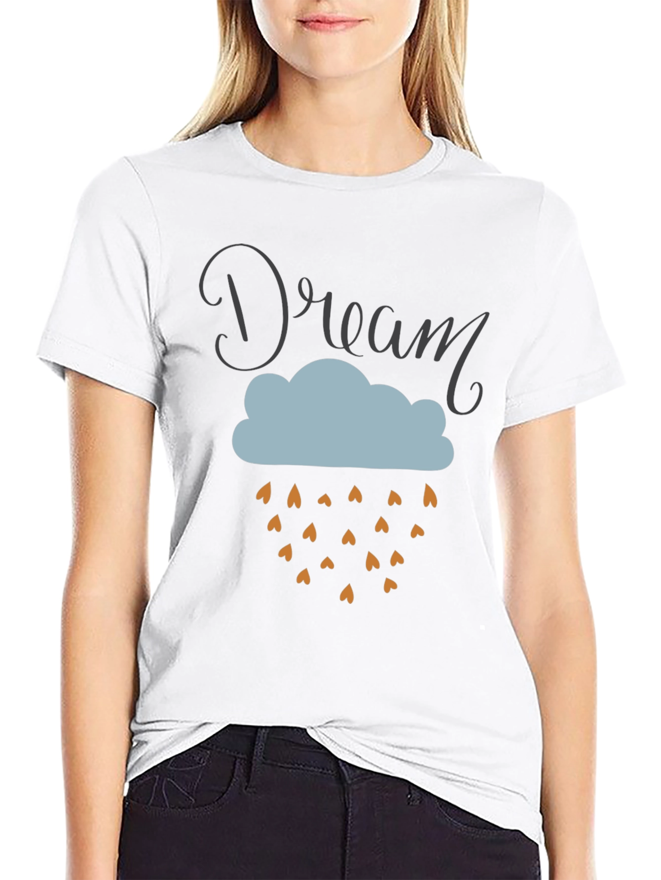 Dream Cloud Graphic Tee - Soft Cotton Blend T-Shirt