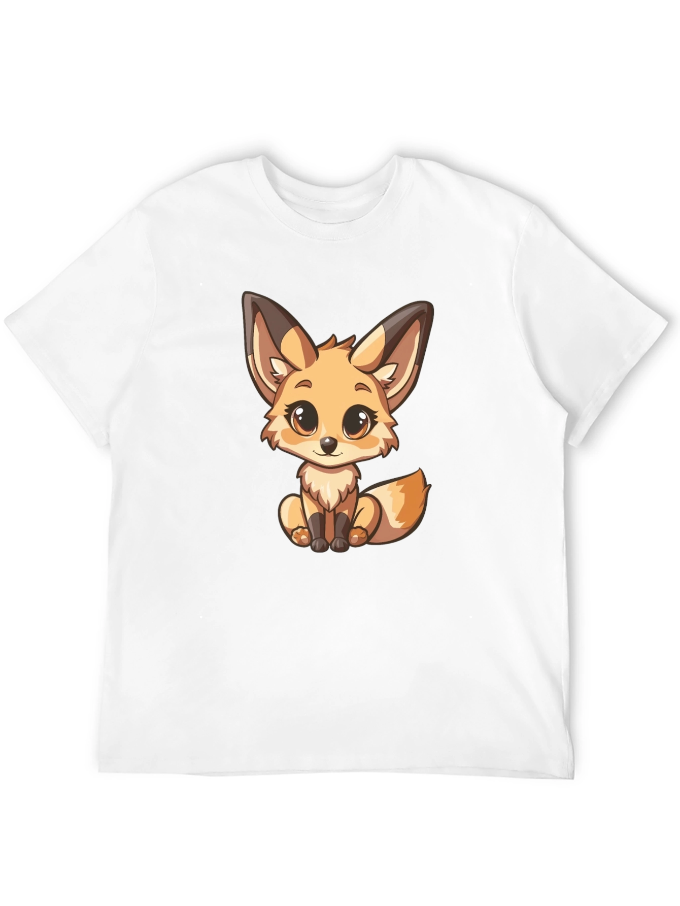 Cute Fox Graphic T-Shirt - Unisex Black Tee
