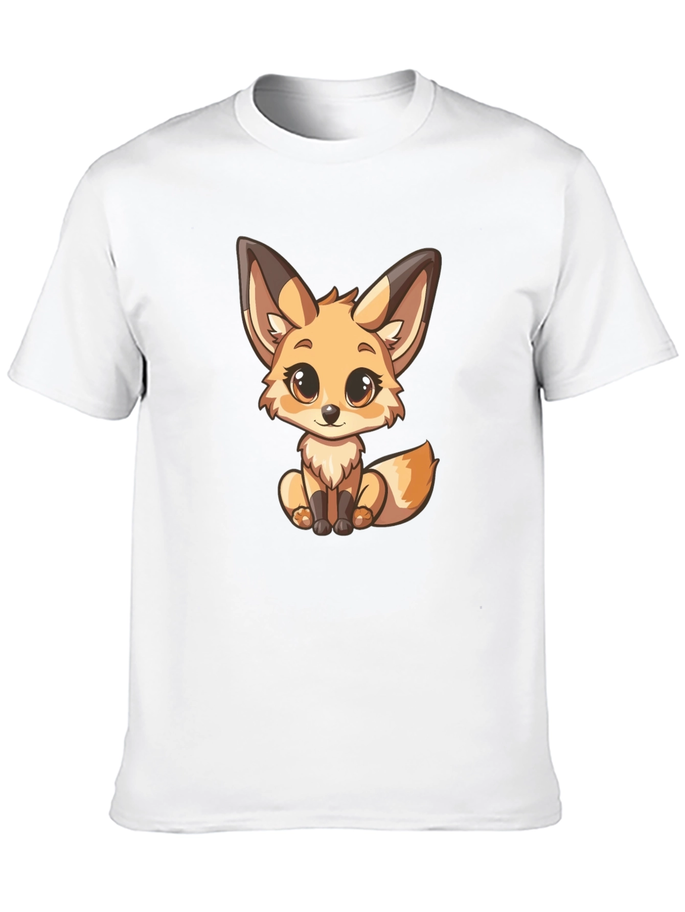 Cute Fox Graphic T-Shirt - Unisex Black Tee