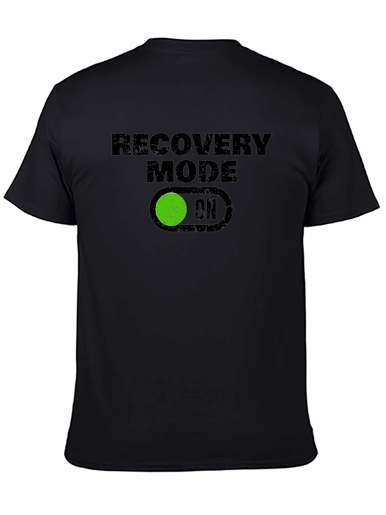 Recovery Mode ON Graphic Tee - Black T-Shirt