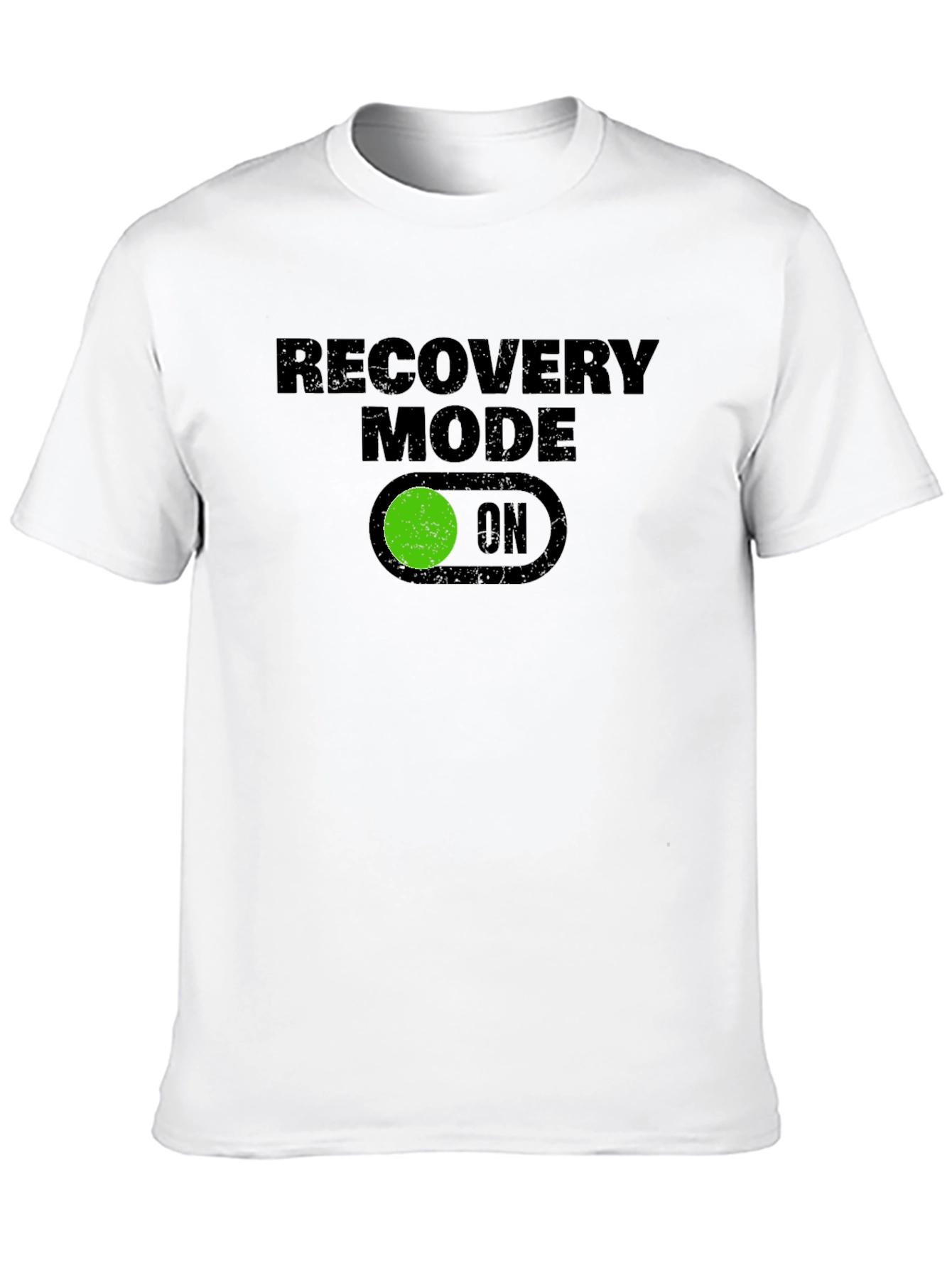 Recovery Mode ON Graphic Tee - Black T-Shirt