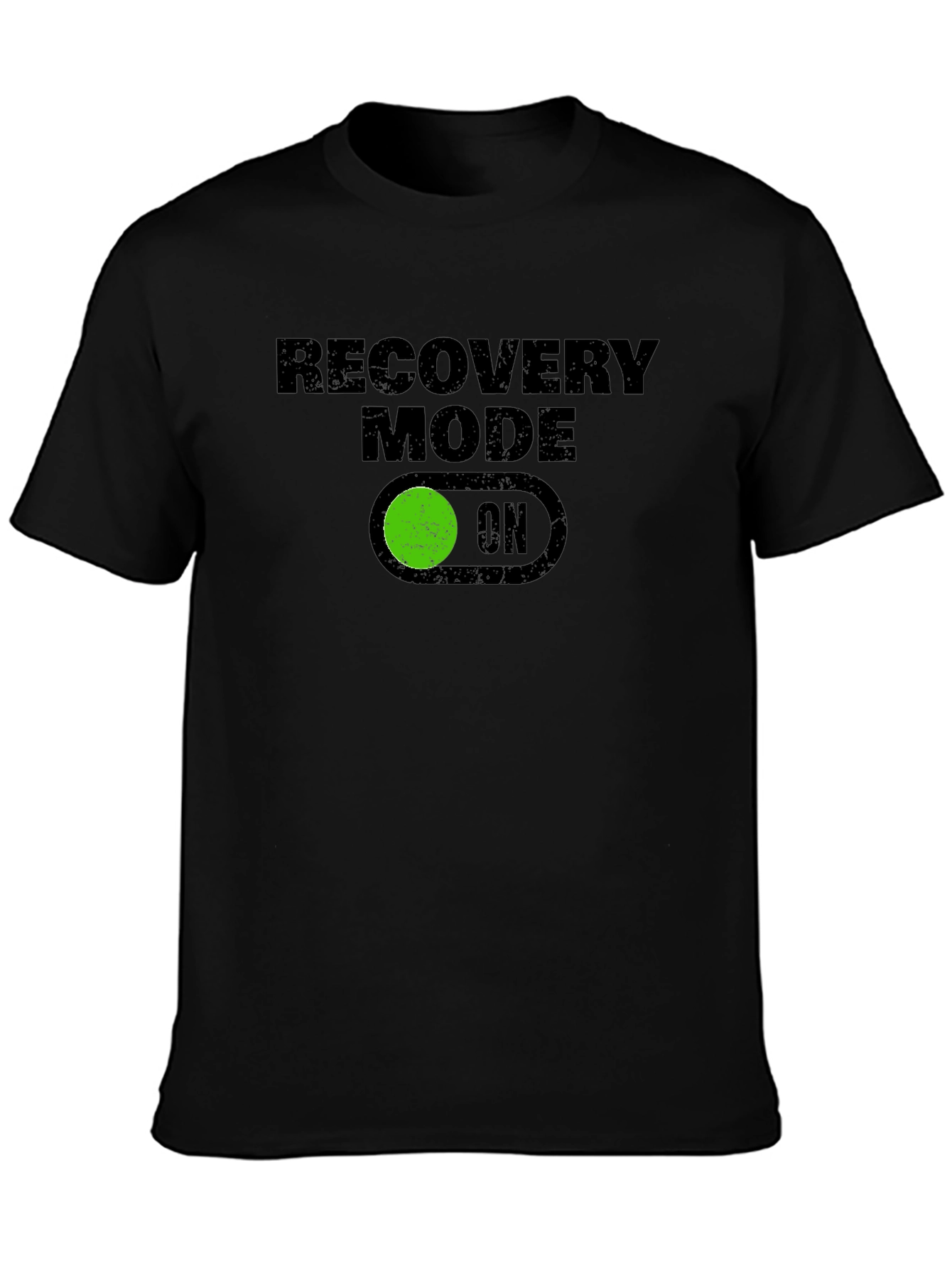 Recovery Mode ON Graphic Tee - Black T-Shirt