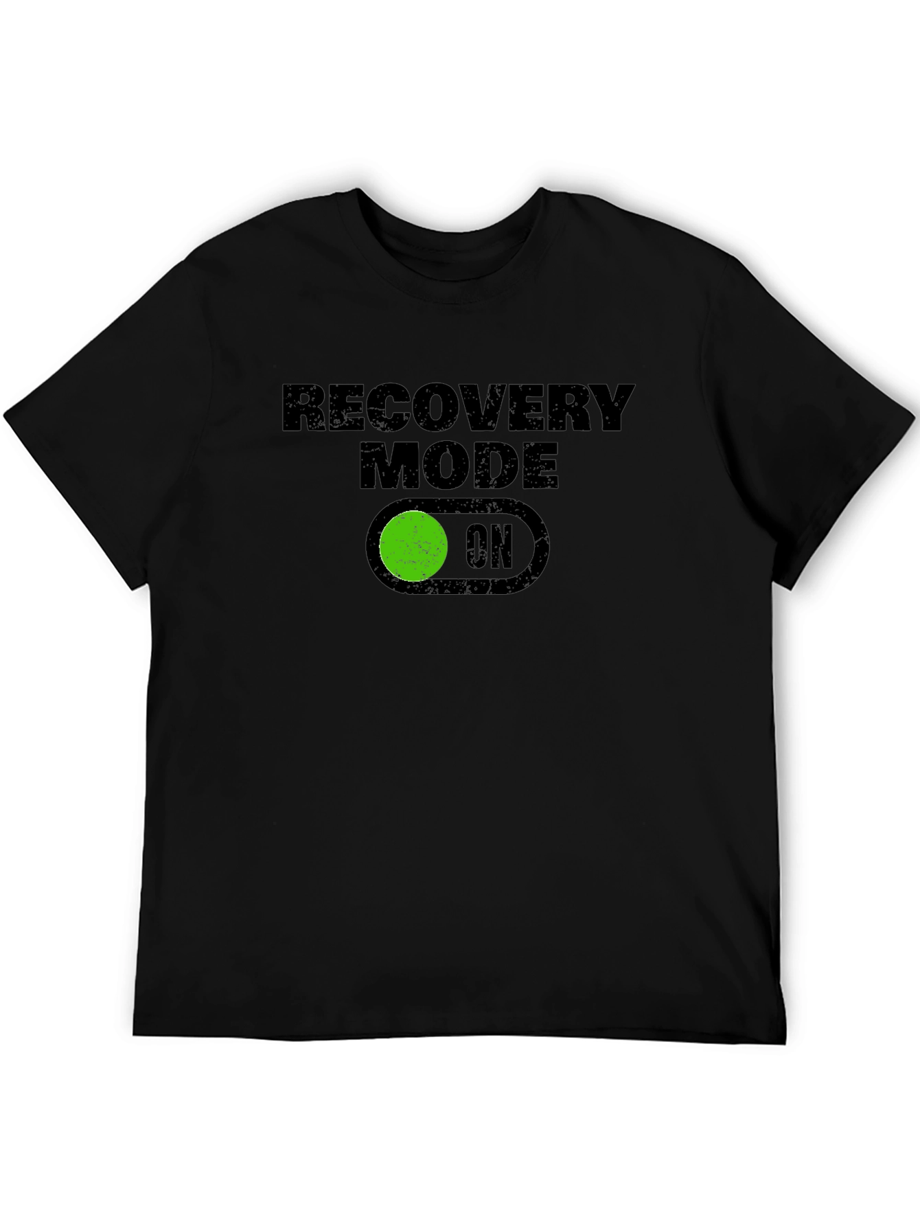 Recovery Mode ON Graphic Tee - Black T-Shirt