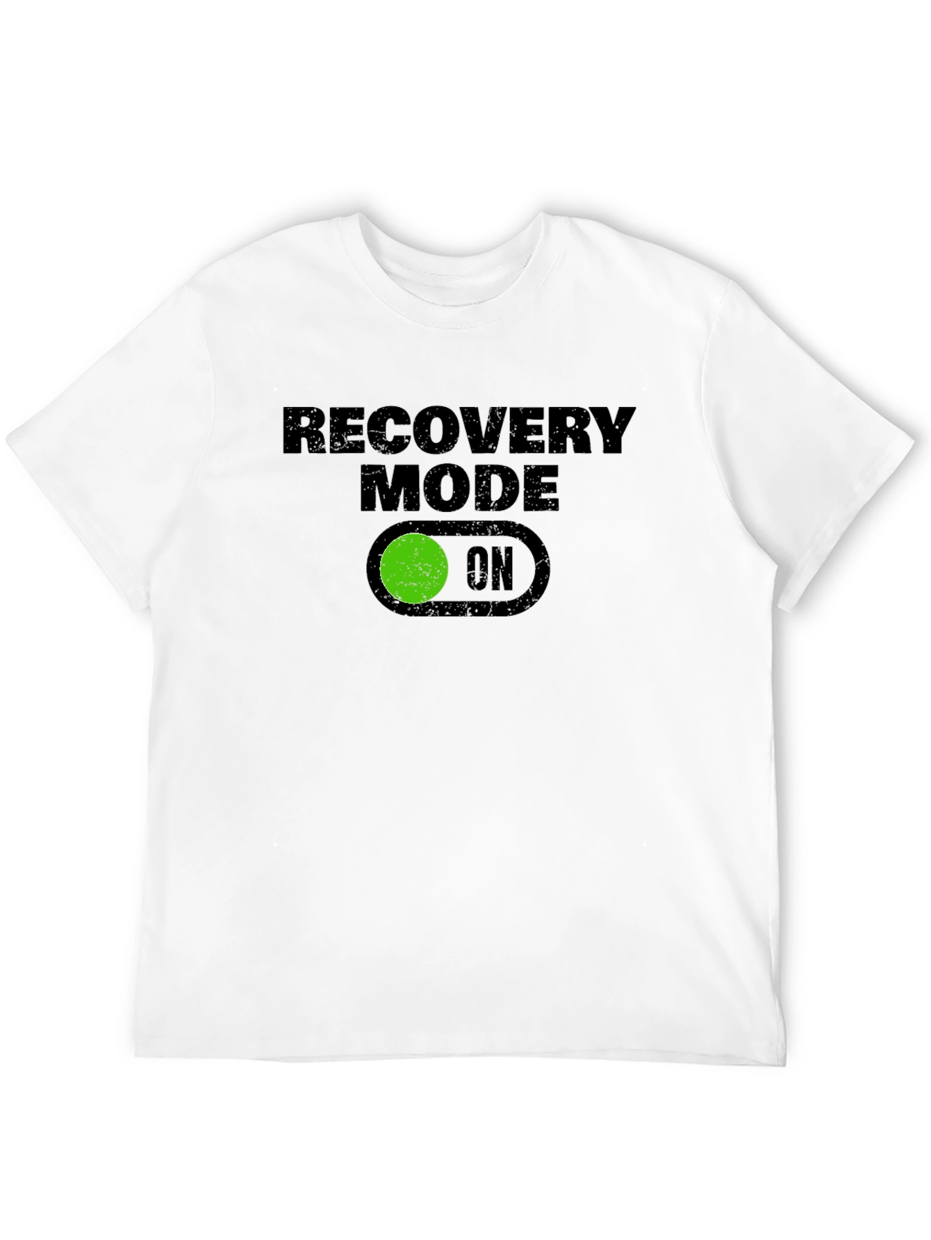 Recovery Mode ON Graphic Tee - Black T-Shirt