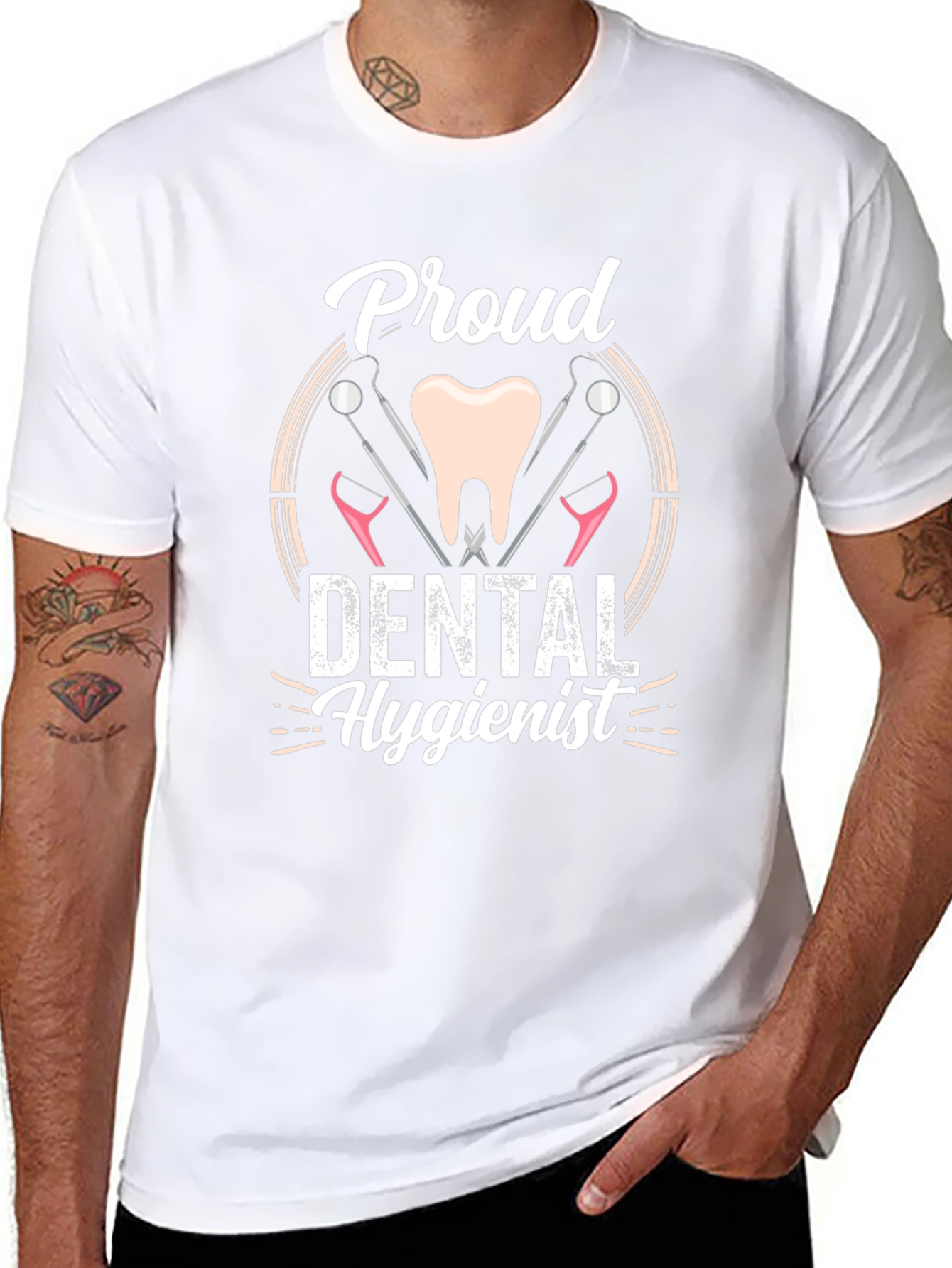 Proud Dental Hygienist T-Shirt - Dental Care Apparel