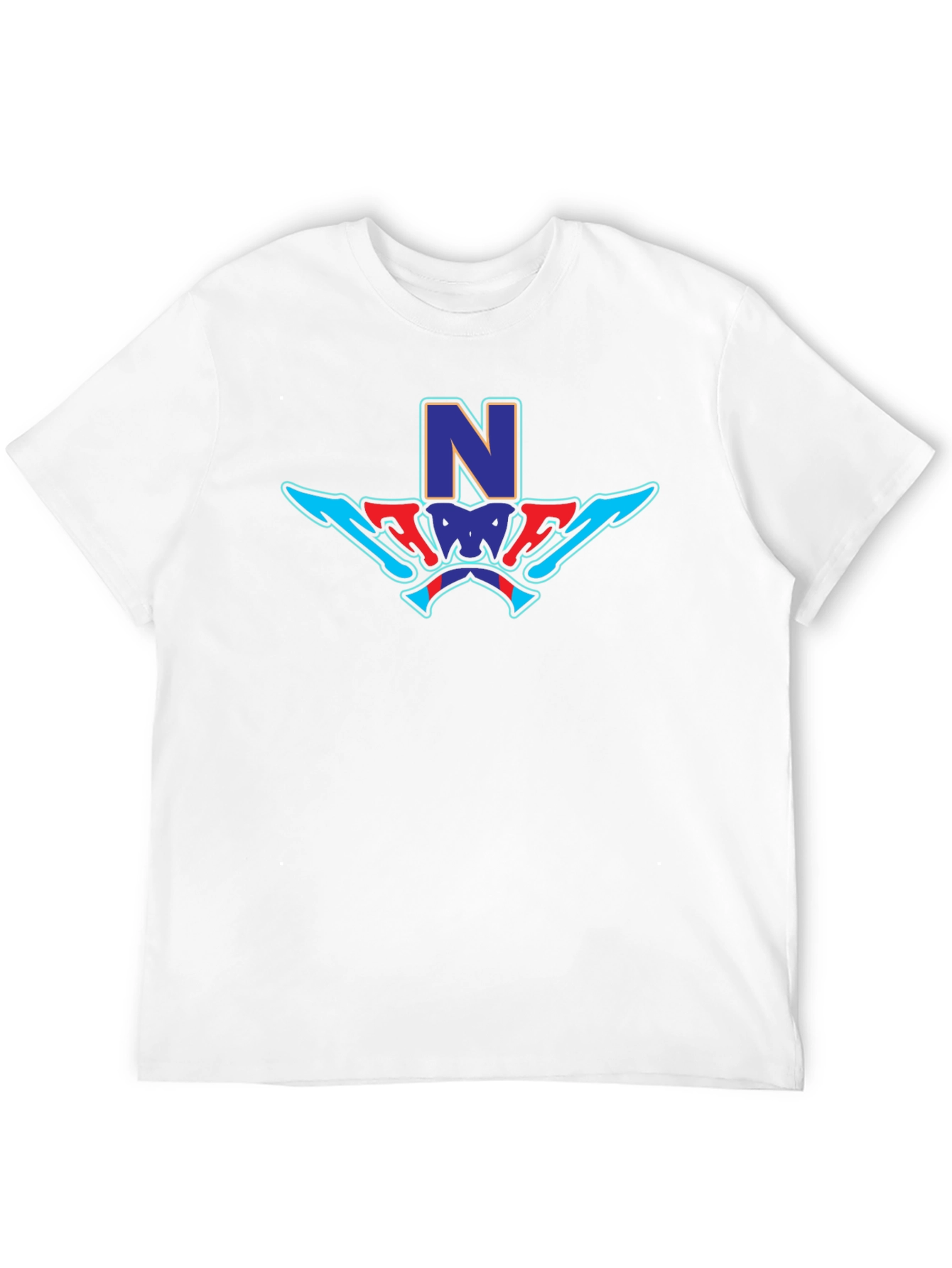 Stylish Black Graphic Tee - N Design
