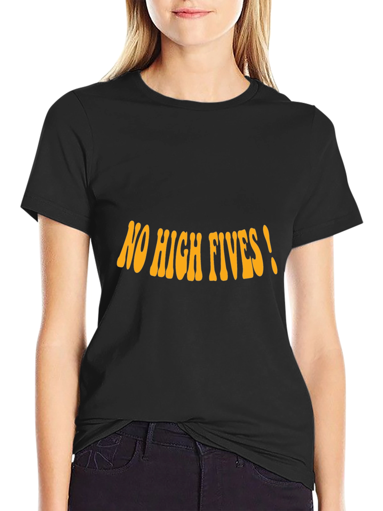 No High Fives! Graphic Tee - Black