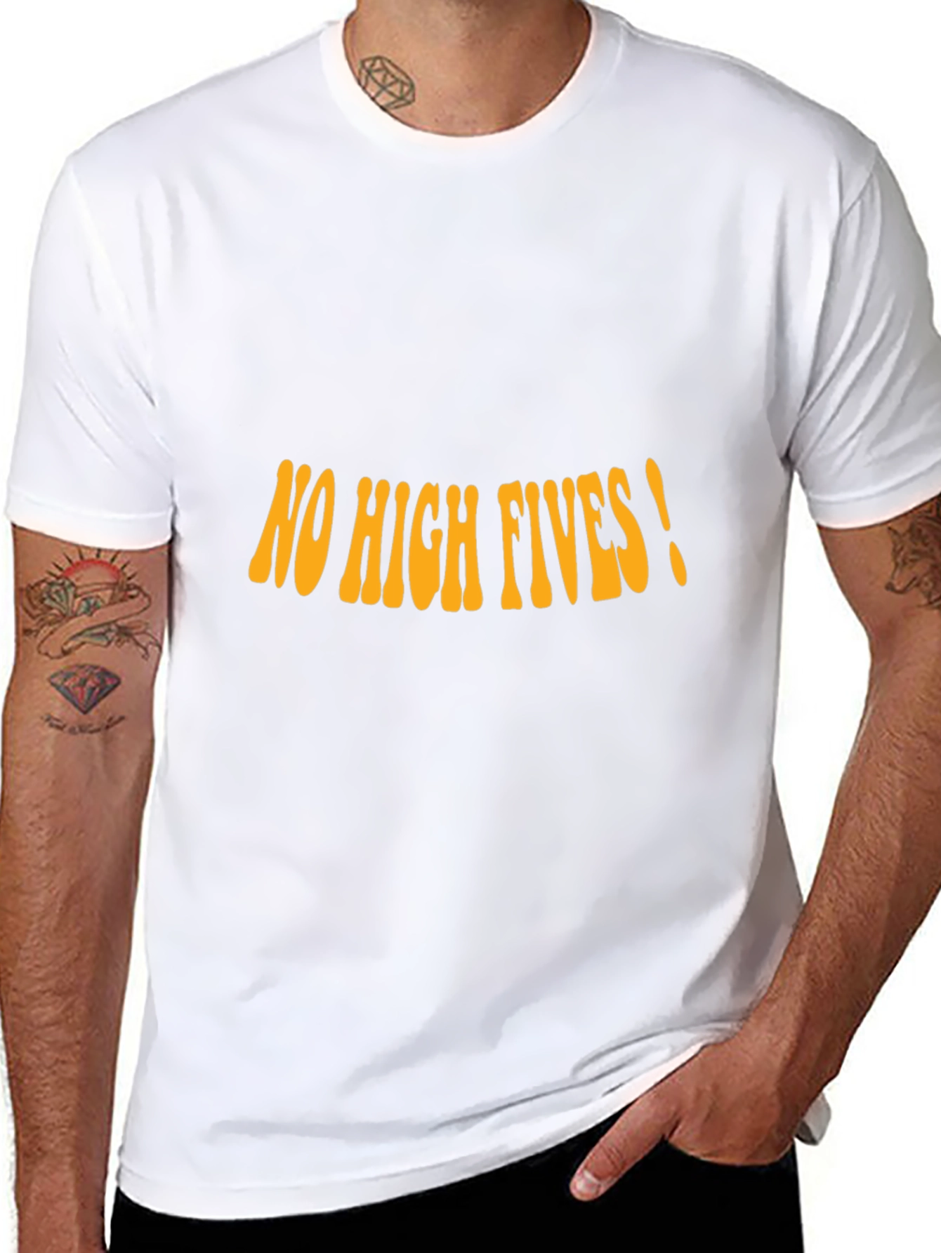 No High Fives! Graphic Tee - Black