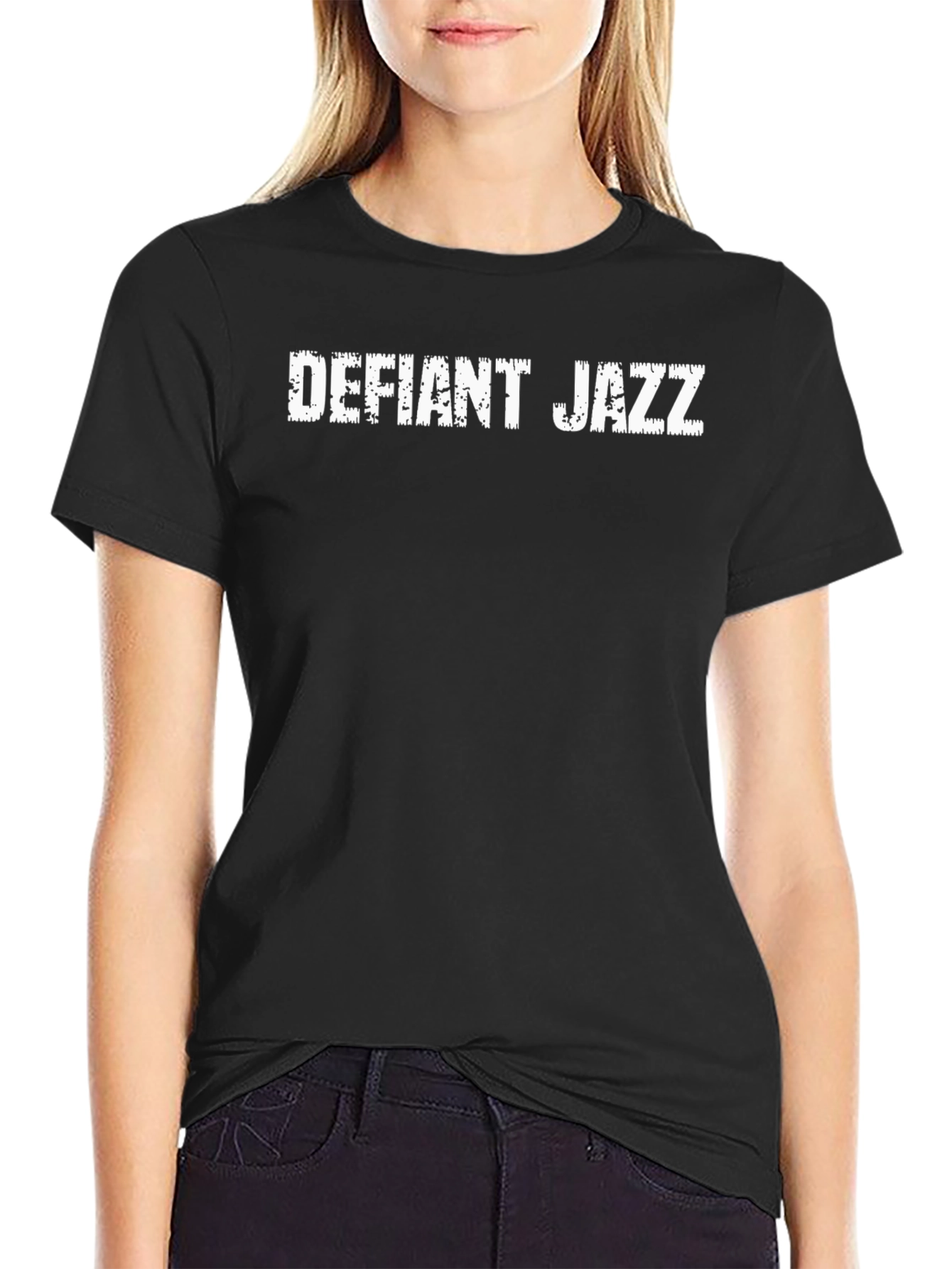 Defiant Jazz Graphic Tee - Modern Style