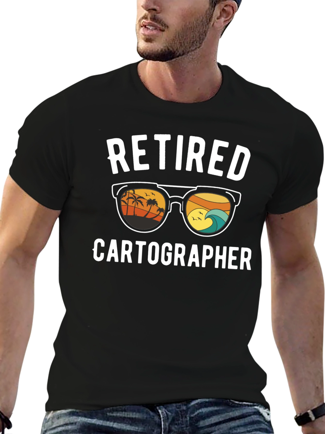 Retired Cartographer Graphic T-Shirt
