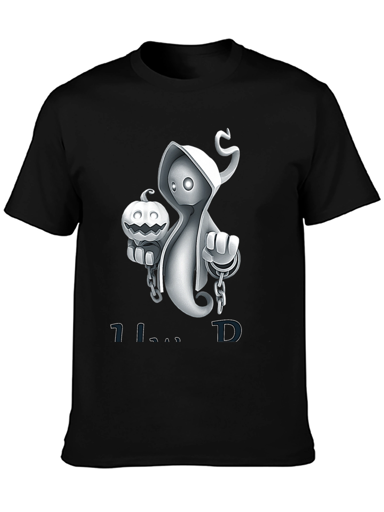 Spooky Ghost Pumpkin Halloween T-Shirt