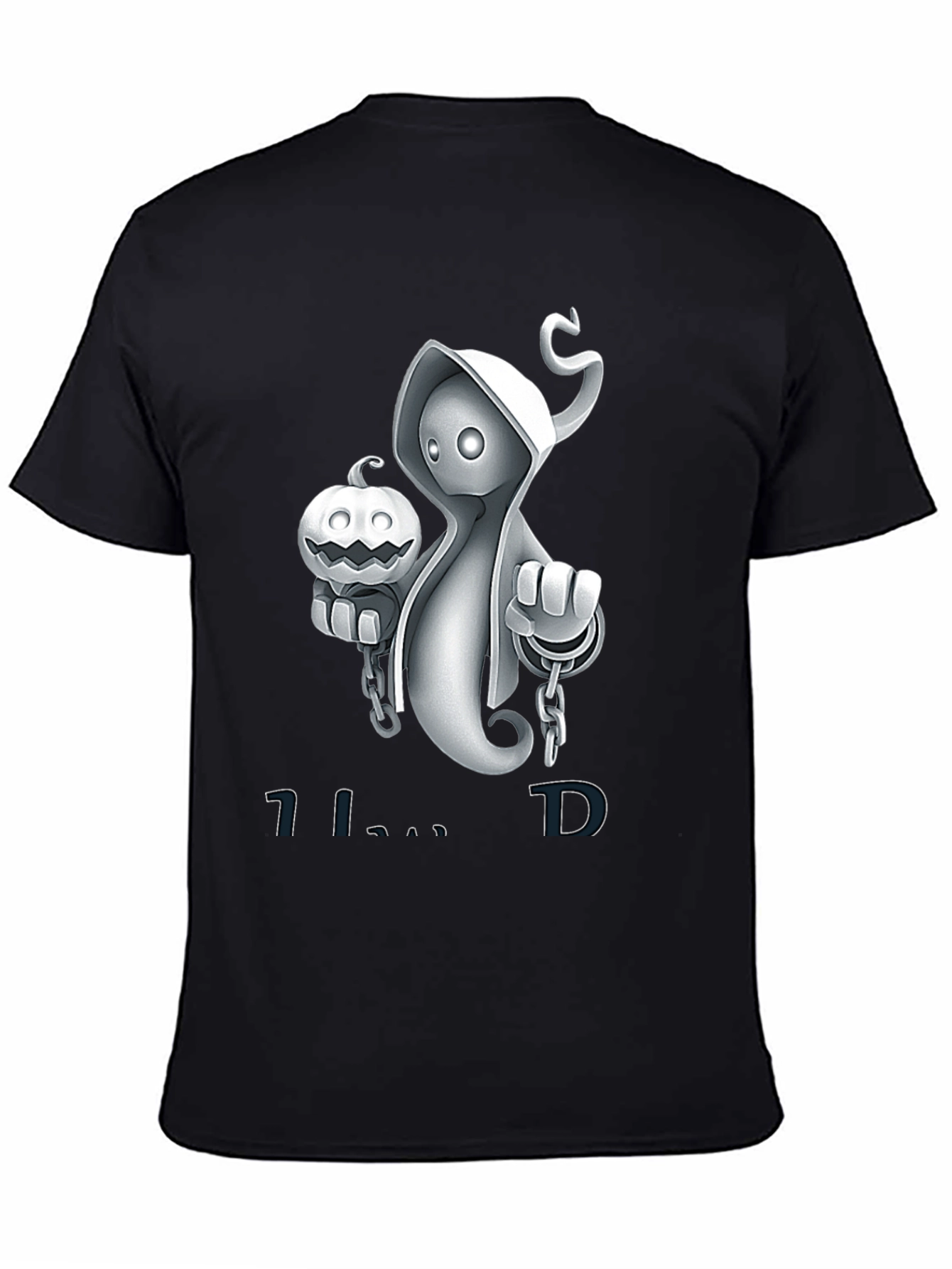 Spooky Ghost Pumpkin Halloween T-Shirt
