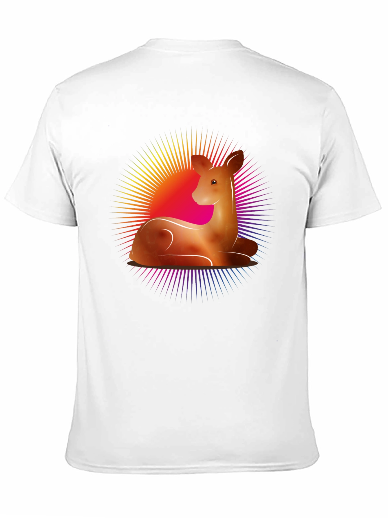 Deer Graphic Tee - Black Casual Shirt