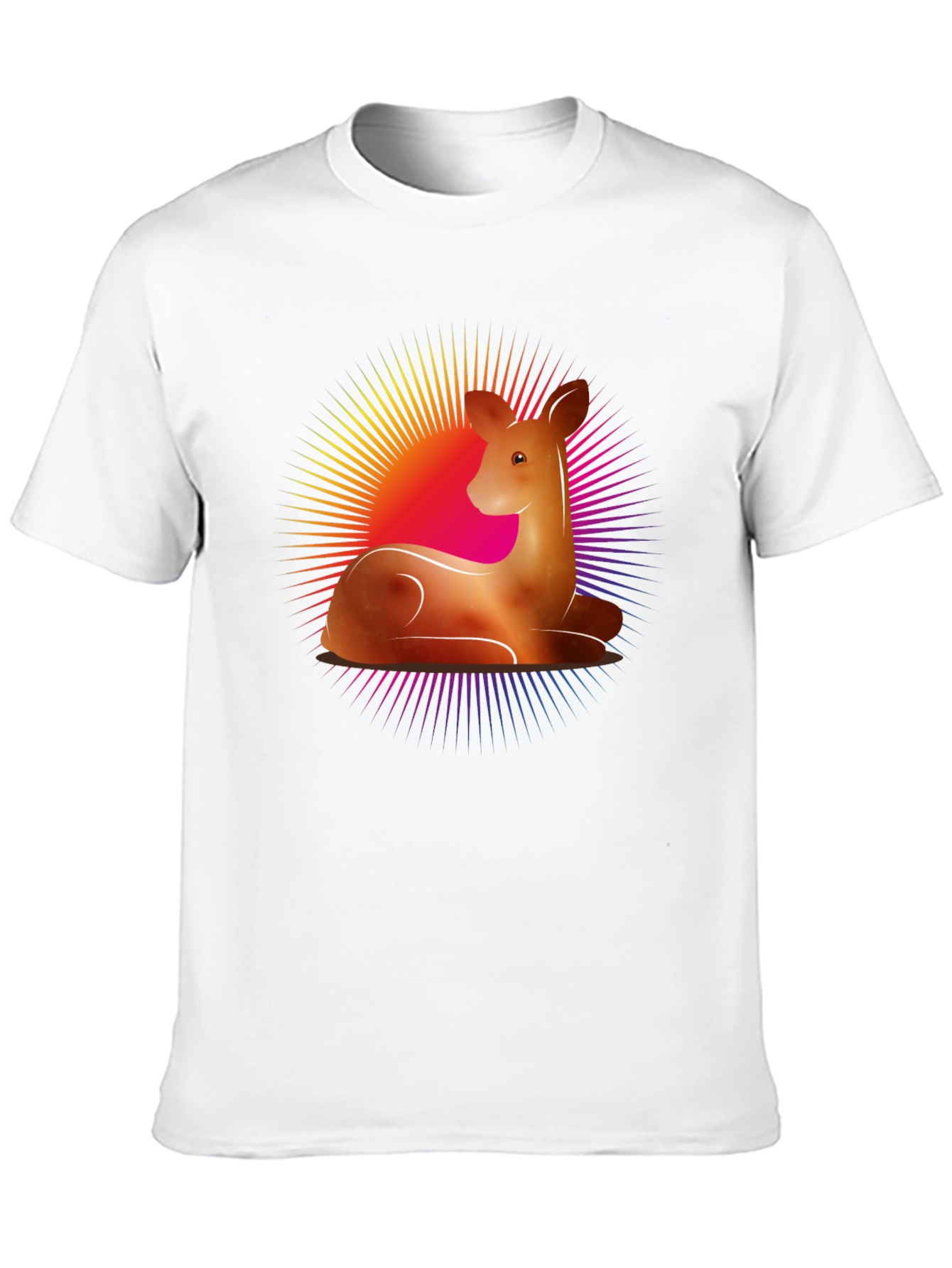 Deer Graphic Tee - Black Casual Shirt