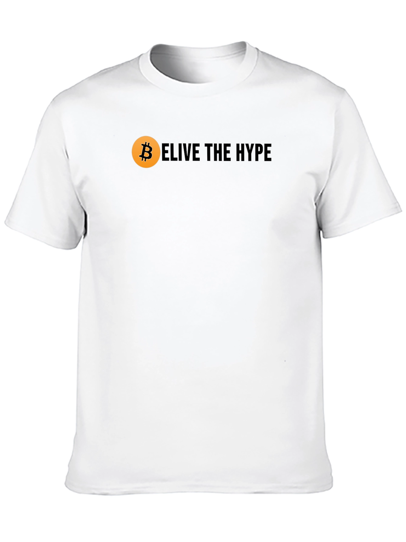 Believe The Hype Bitcoin Black Graphic Tee