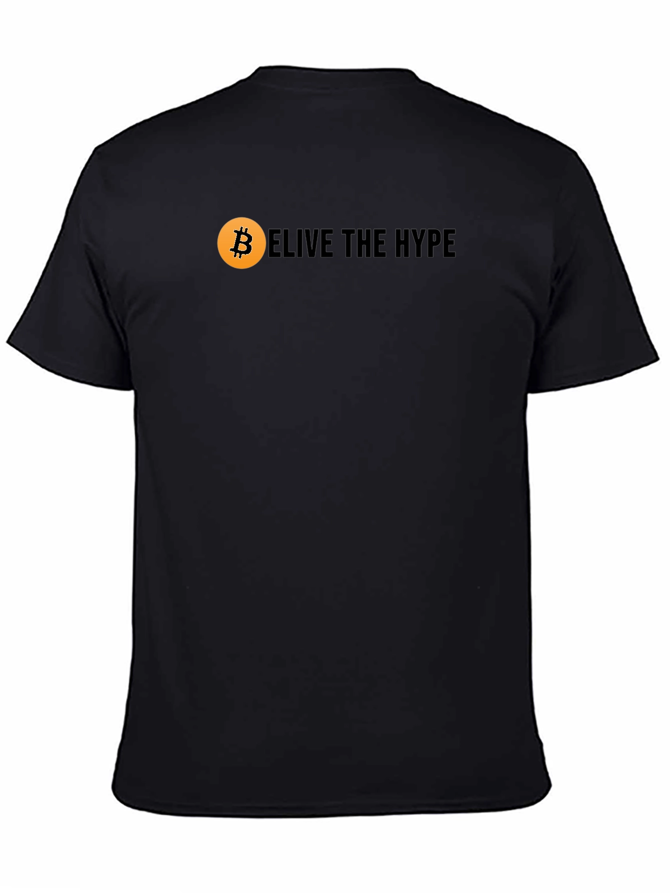 Believe The Hype Bitcoin Black Graphic Tee