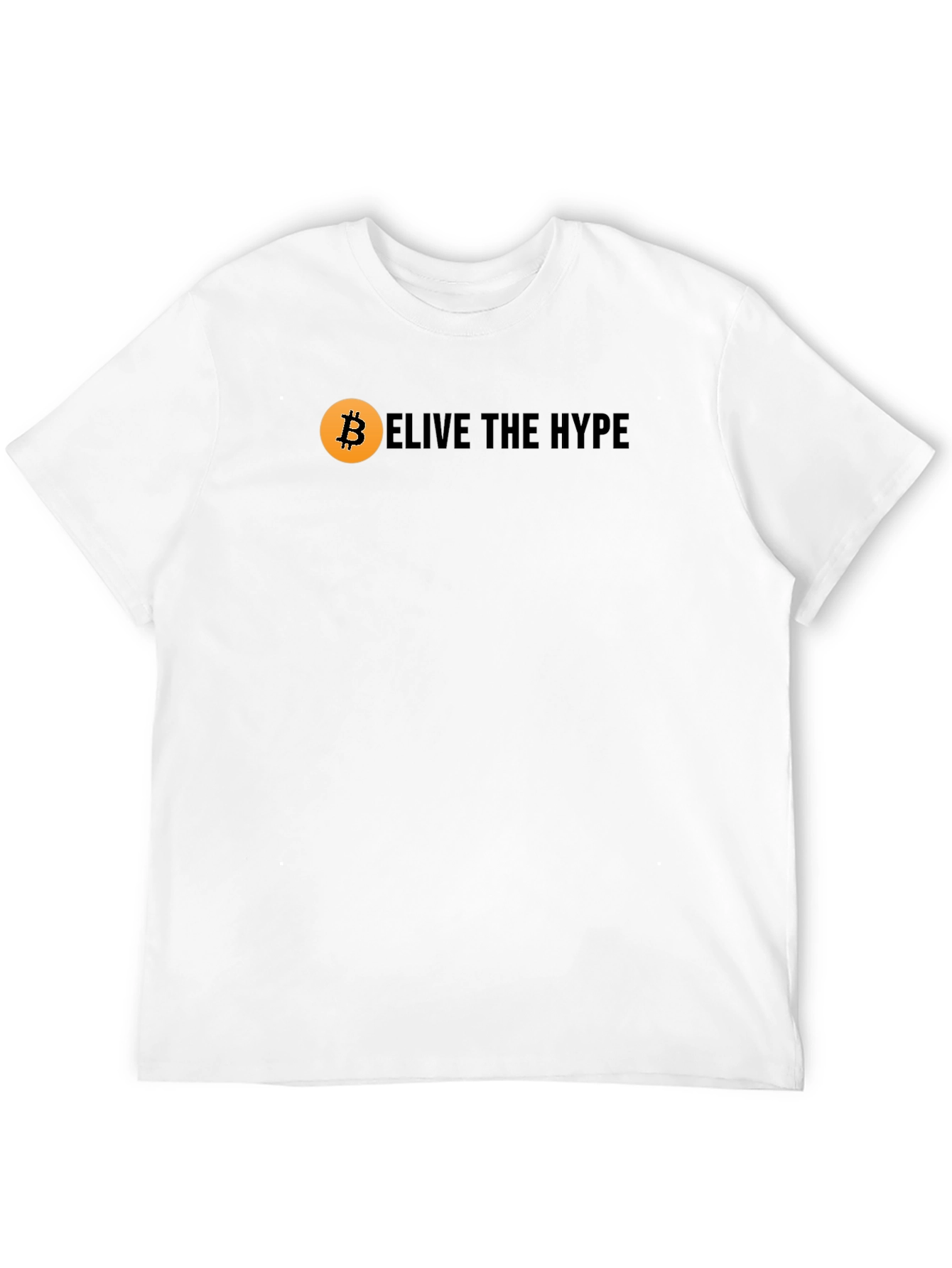 Believe The Hype Bitcoin Black Graphic Tee