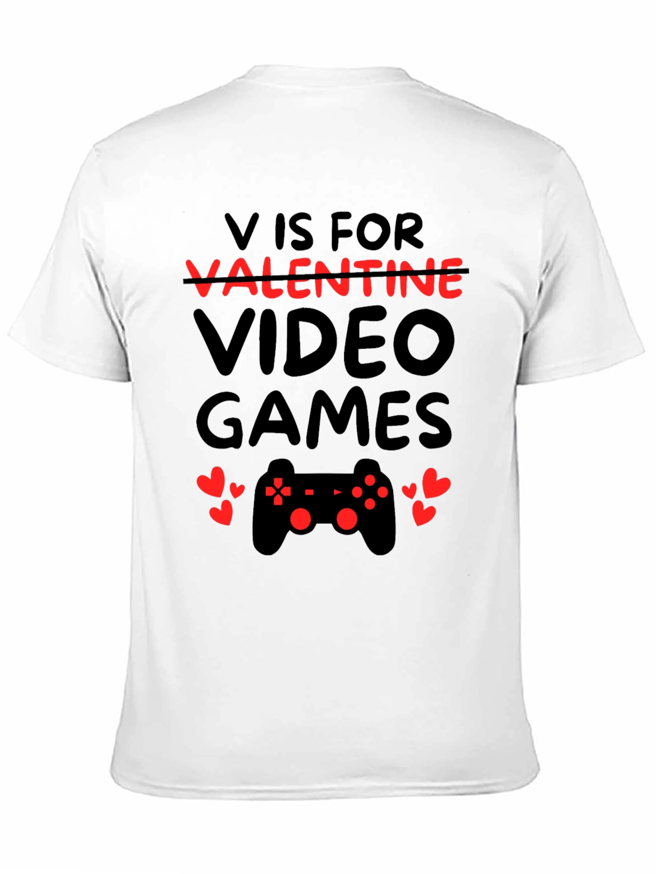V is for Video Games Valentine T-Shirt
