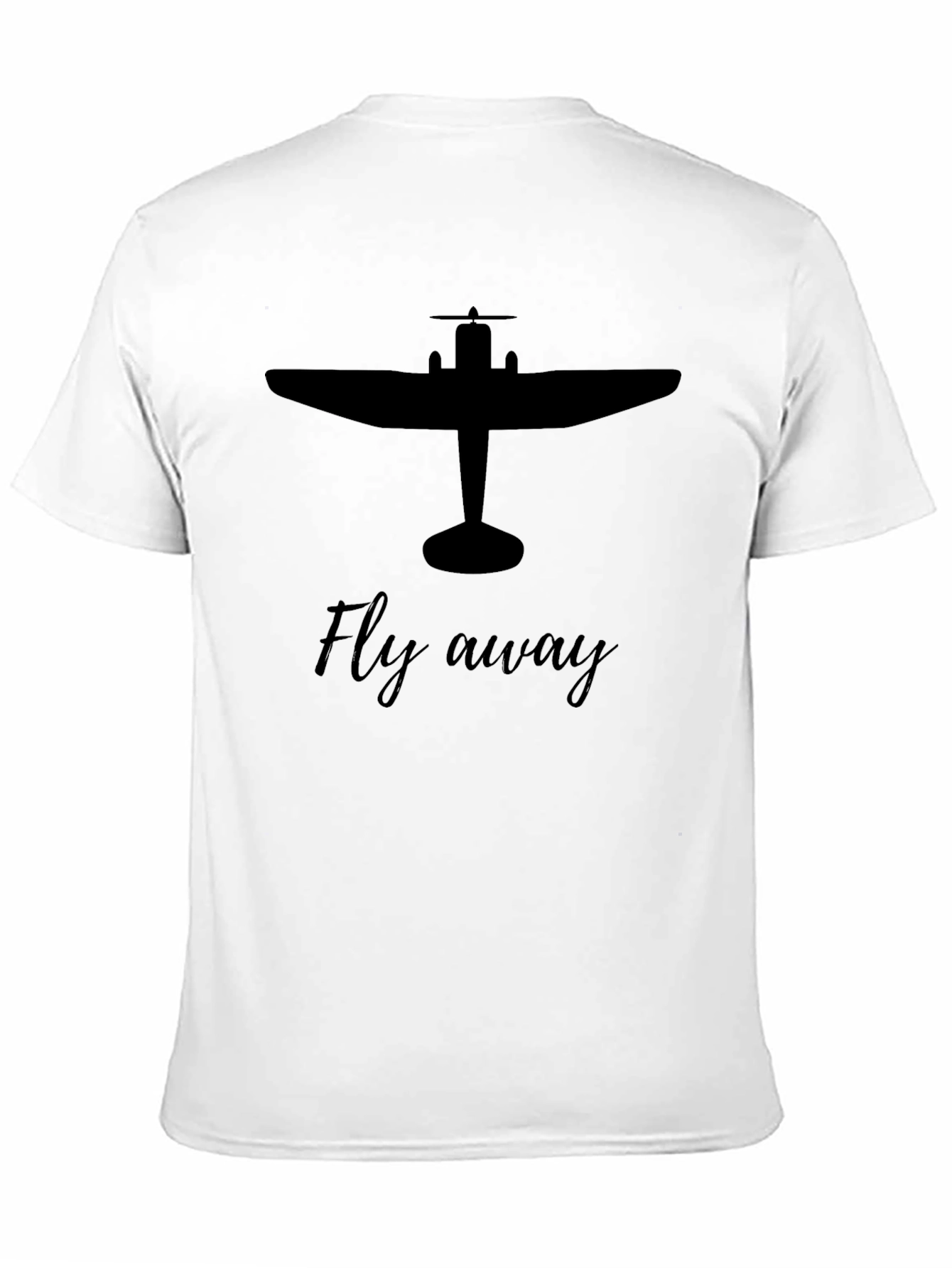 Fly Away Graphic Tee - Airplane Design