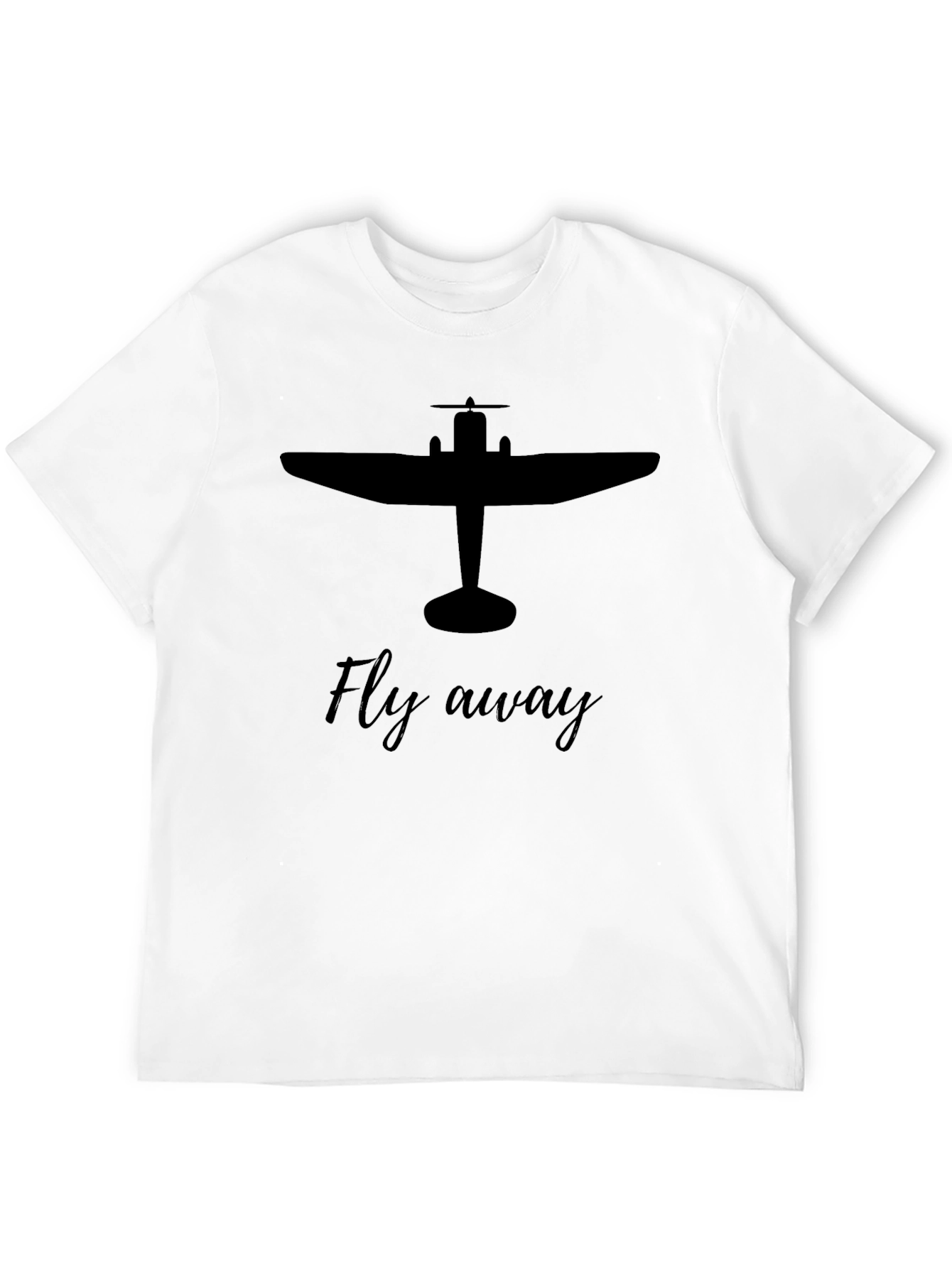 Fly Away Graphic Tee - Airplane Design