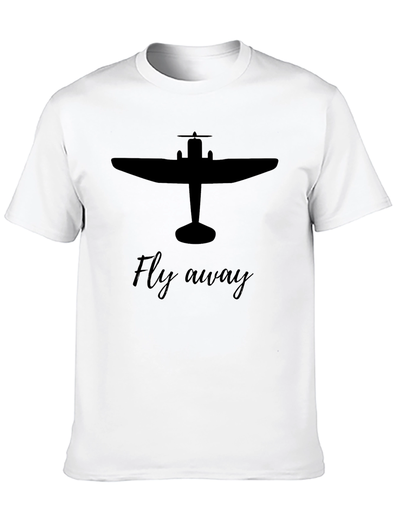 Fly Away Graphic Tee - Airplane Design
