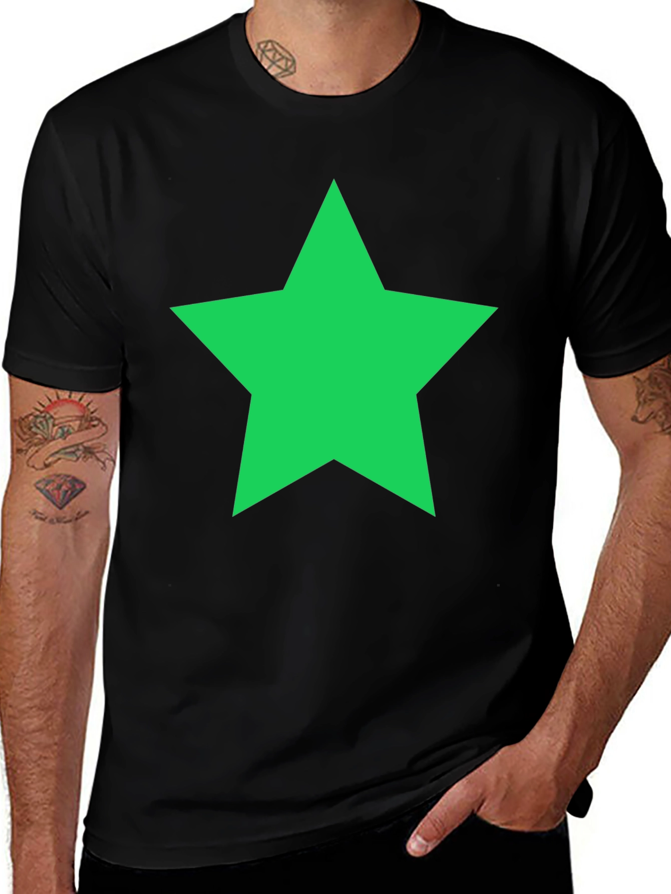 Bold Star Graphic Tee - Everyday Casual