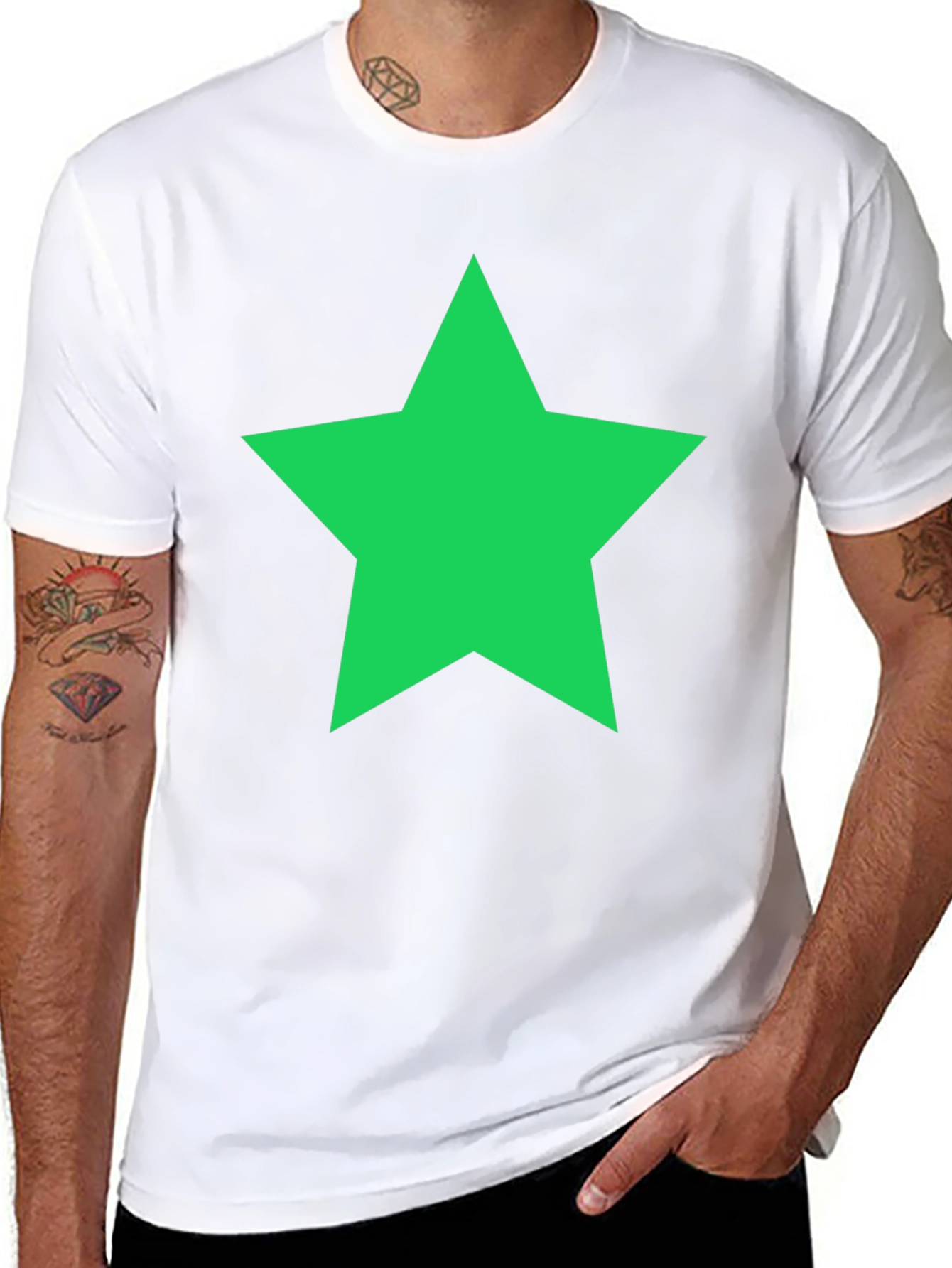 Bold Star Graphic Tee - Everyday Casual