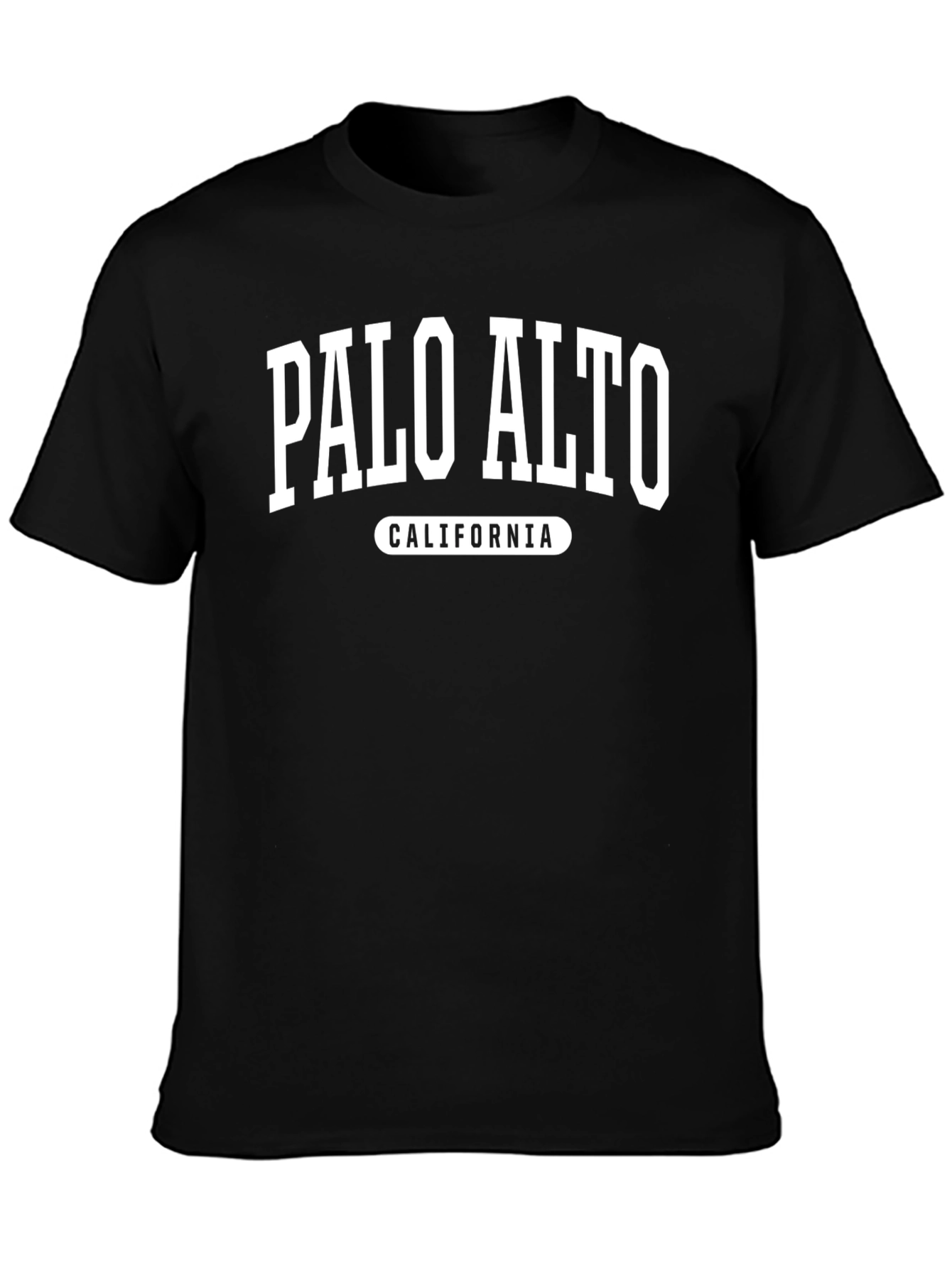 Palo Alto California Black T-Shirt