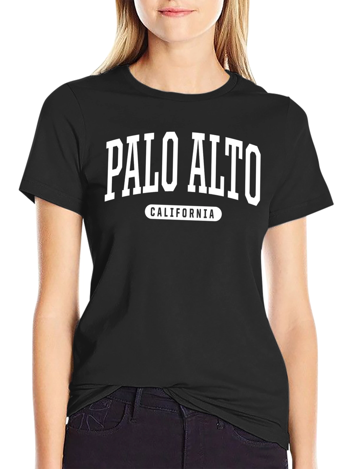 Palo Alto California Black T-Shirt