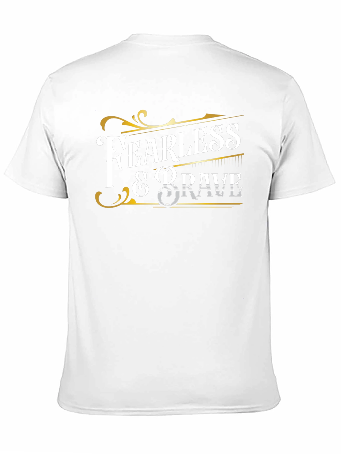Fearless & Brave Graphic Tee - Black Cotton Shirt