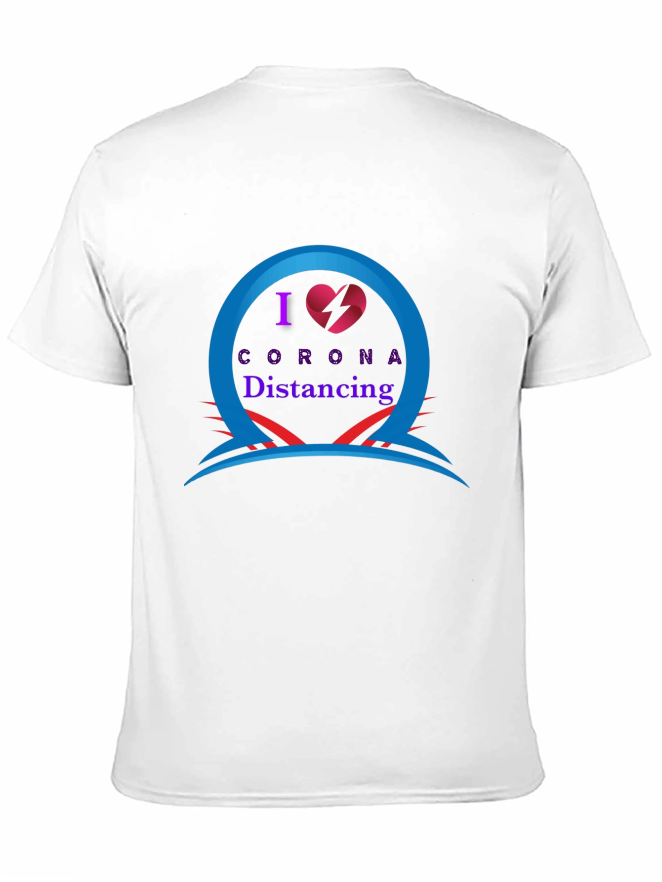 I Heart Corona Distancing Novelty T-Shirt