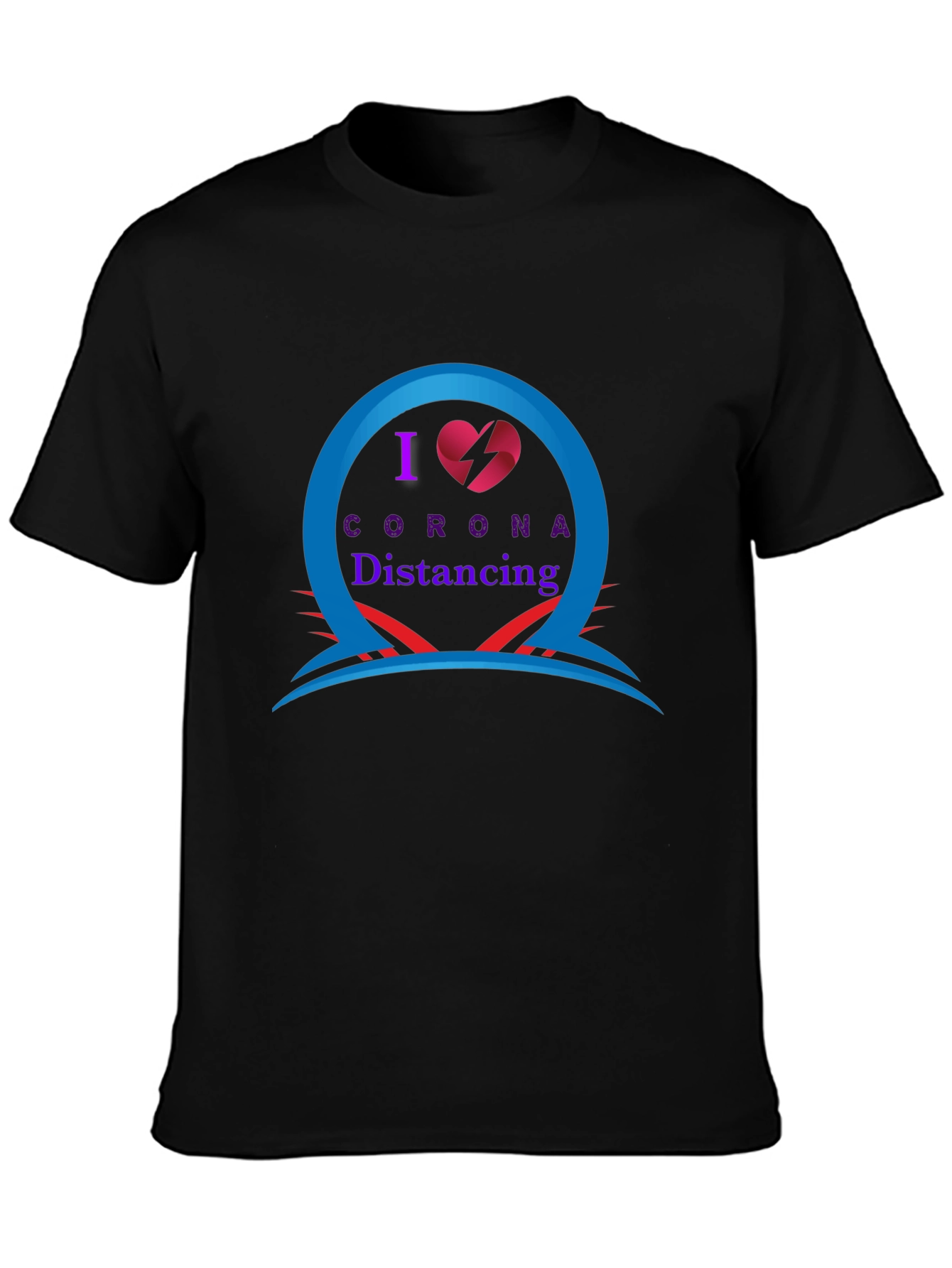 I Heart Corona Distancing Novelty T-Shirt
