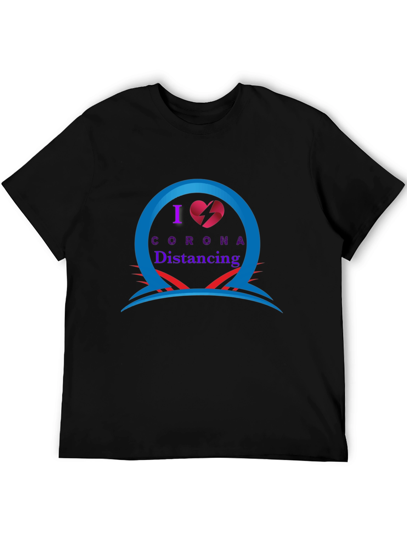 I Heart Corona Distancing Novelty T-Shirt