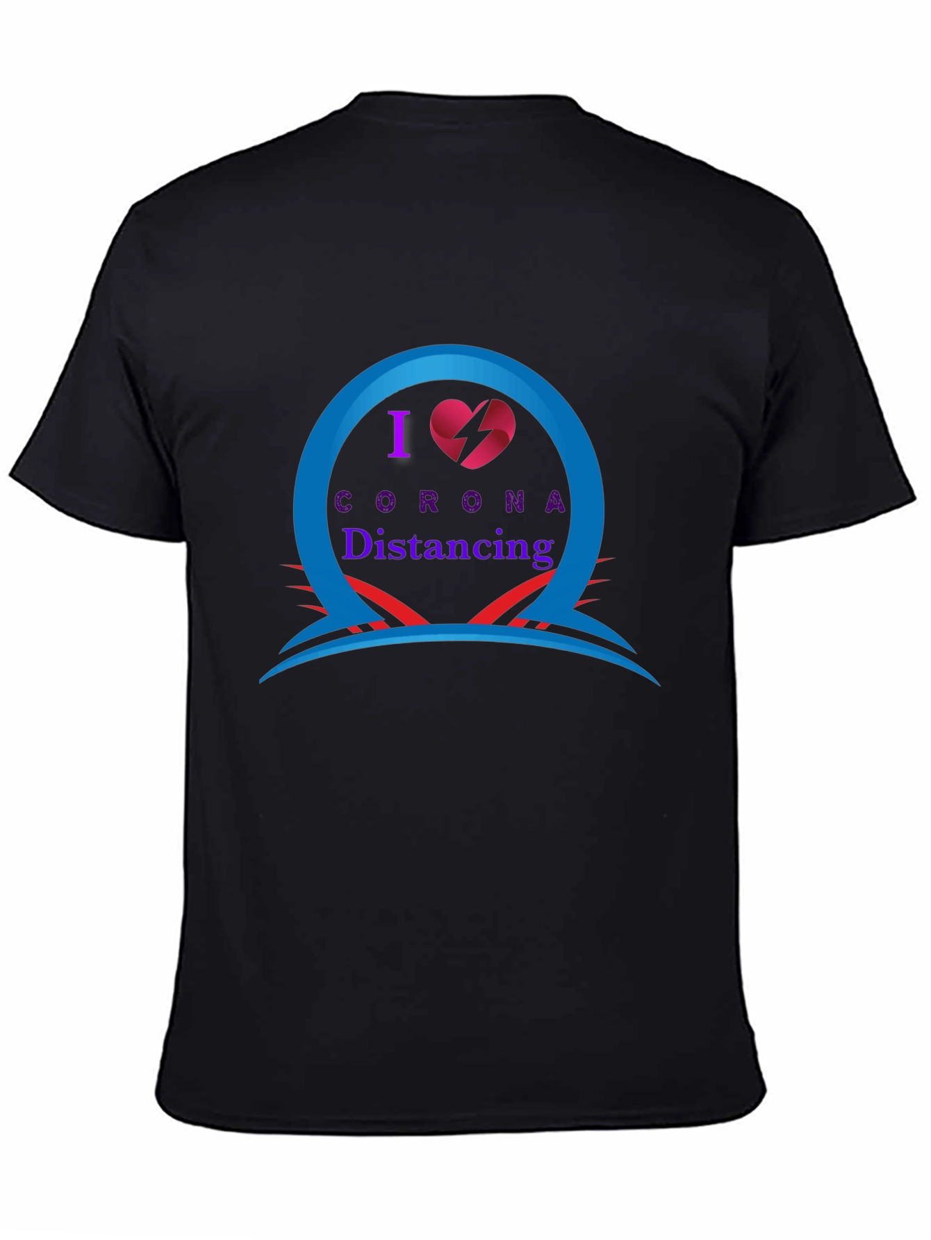 I Heart Corona Distancing Novelty T-Shirt