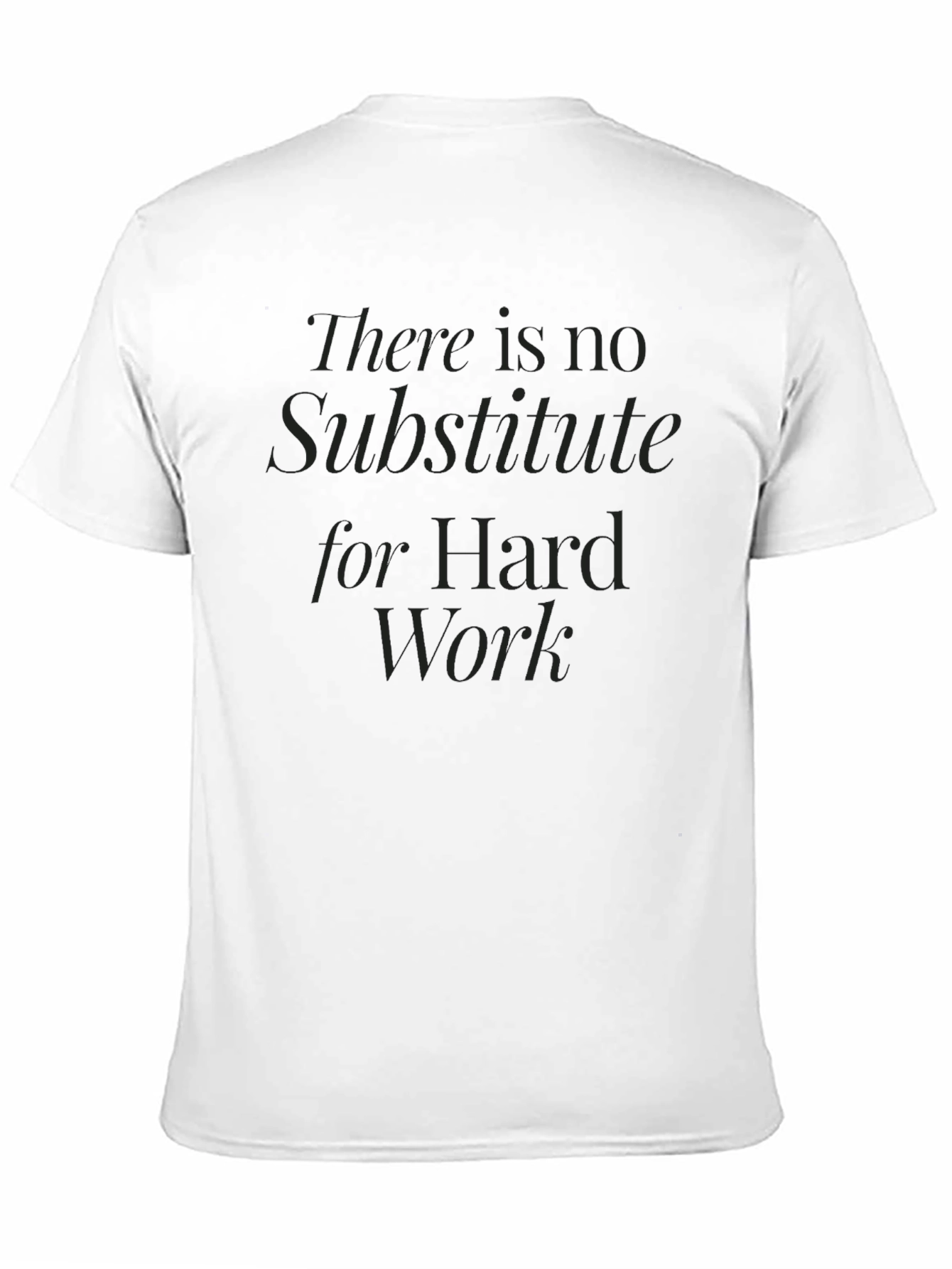 Hard Work T-Shirt - Motivational Black Tee